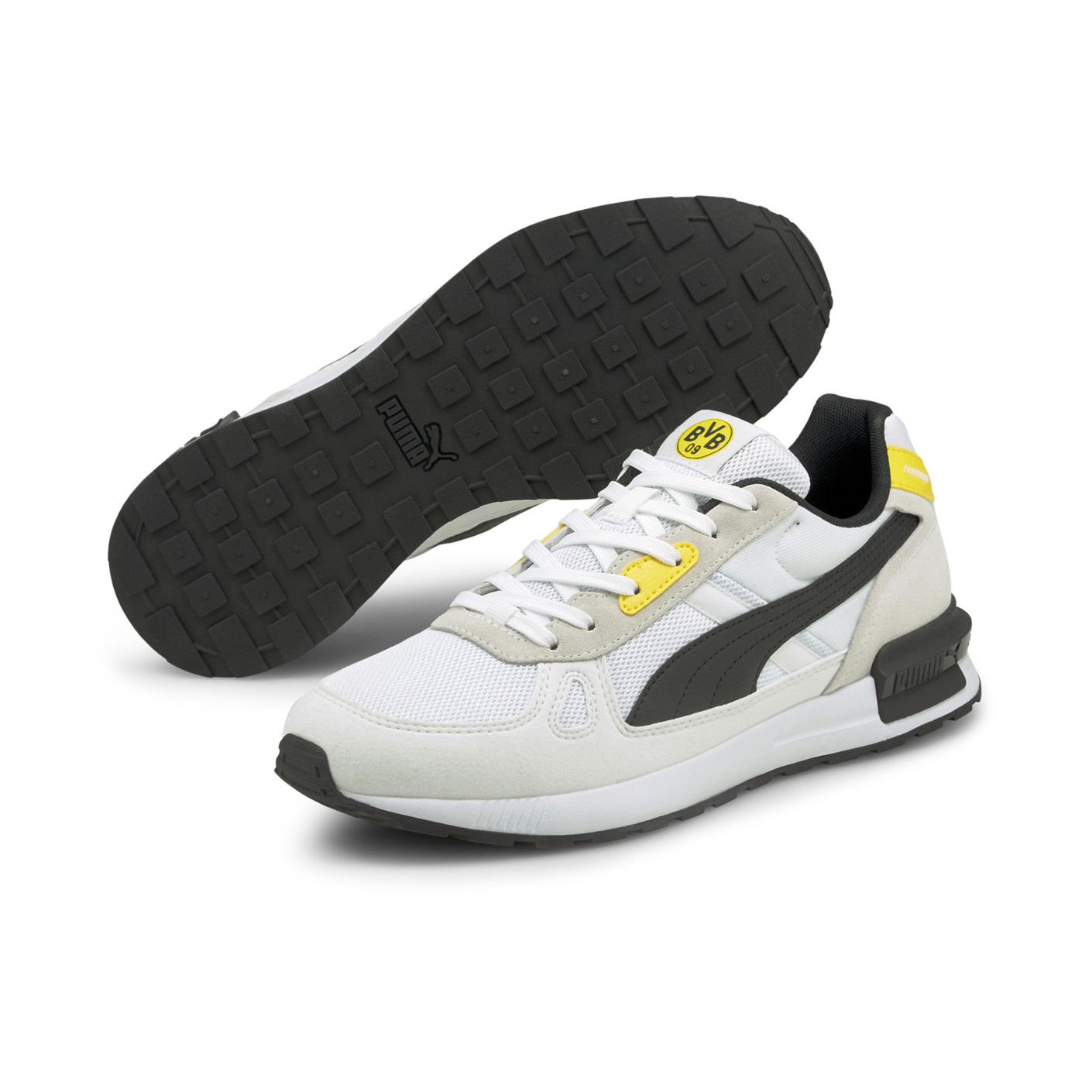 PUMA Graviton Pro Borussia Dortmund Sneakers Wit Zwart Geel