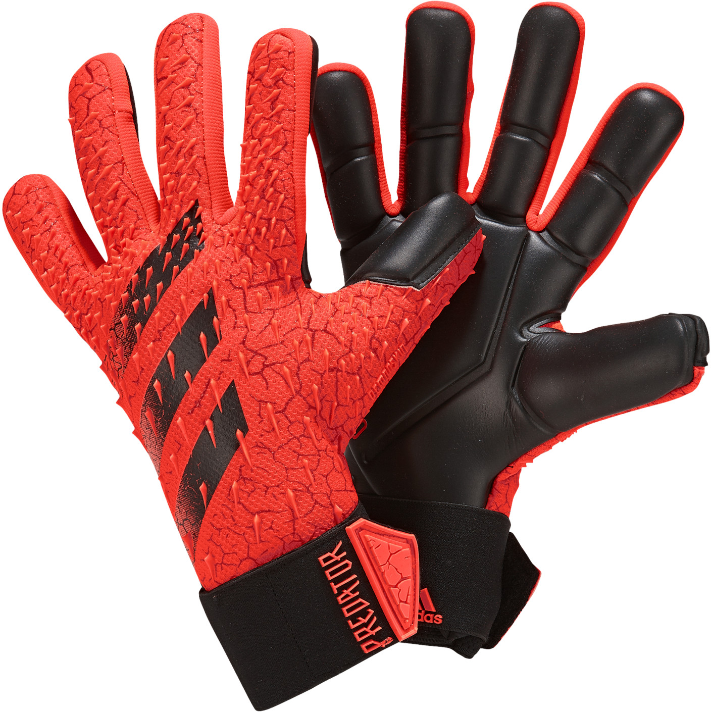 Gants de gardien de but adidas Predator Competition Rouge Noir