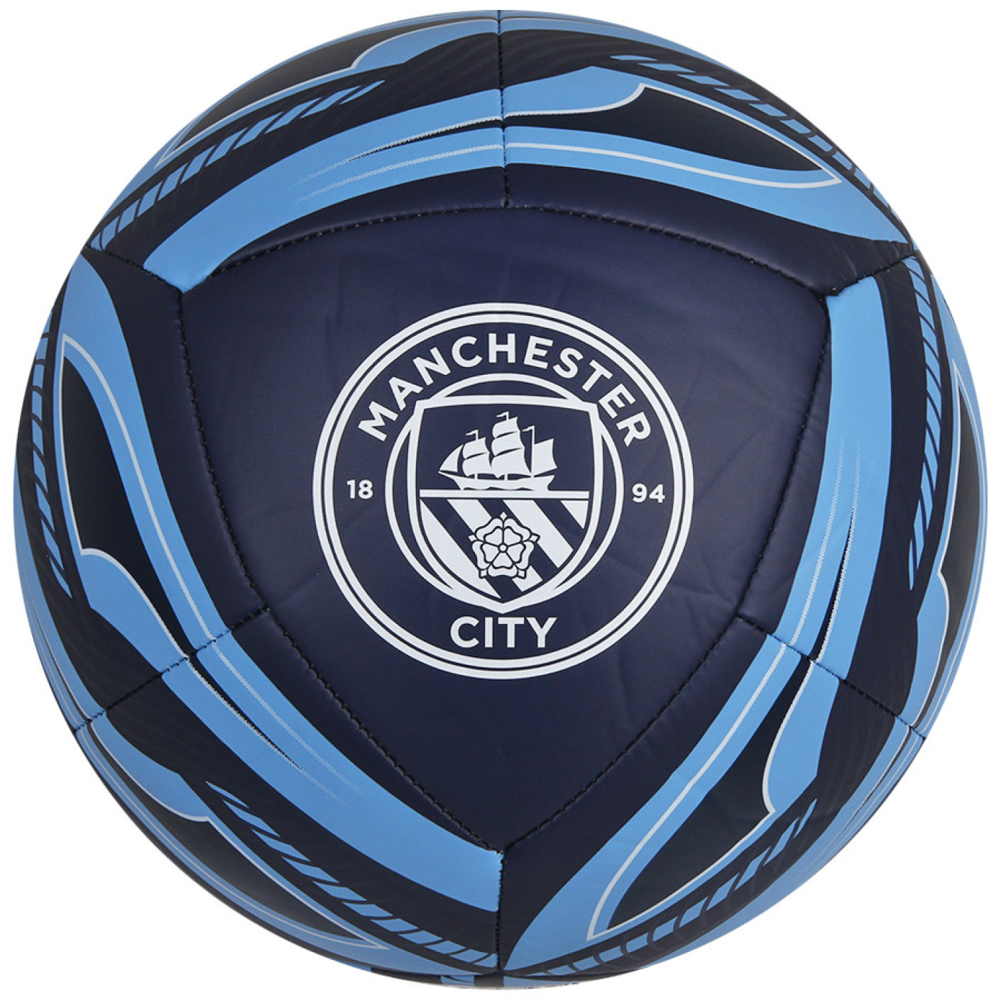 PUMA Manchester City Icon Voetbal Maat 5 Donkerblauw Wit