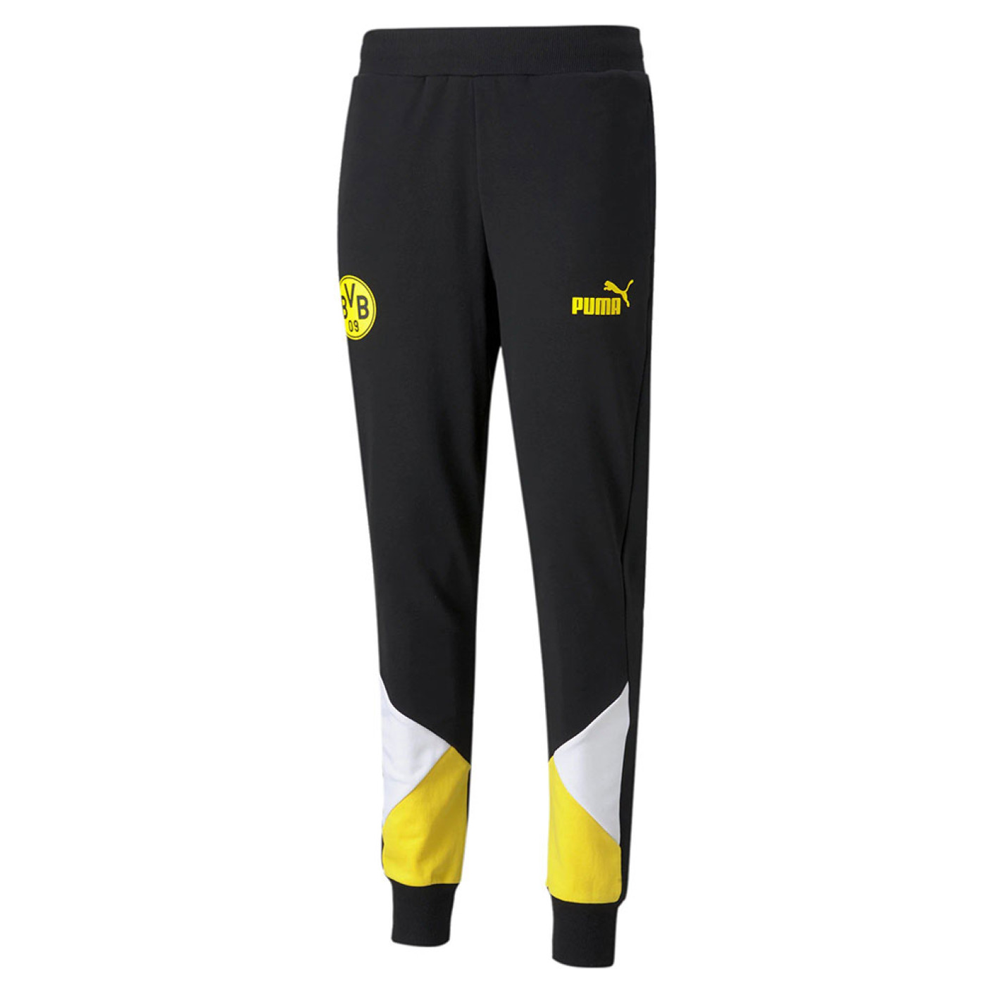 PUMA Borussia Dortmund FtblCulture Pantalon d'Entraînement 2021-2022 Noir Jaune