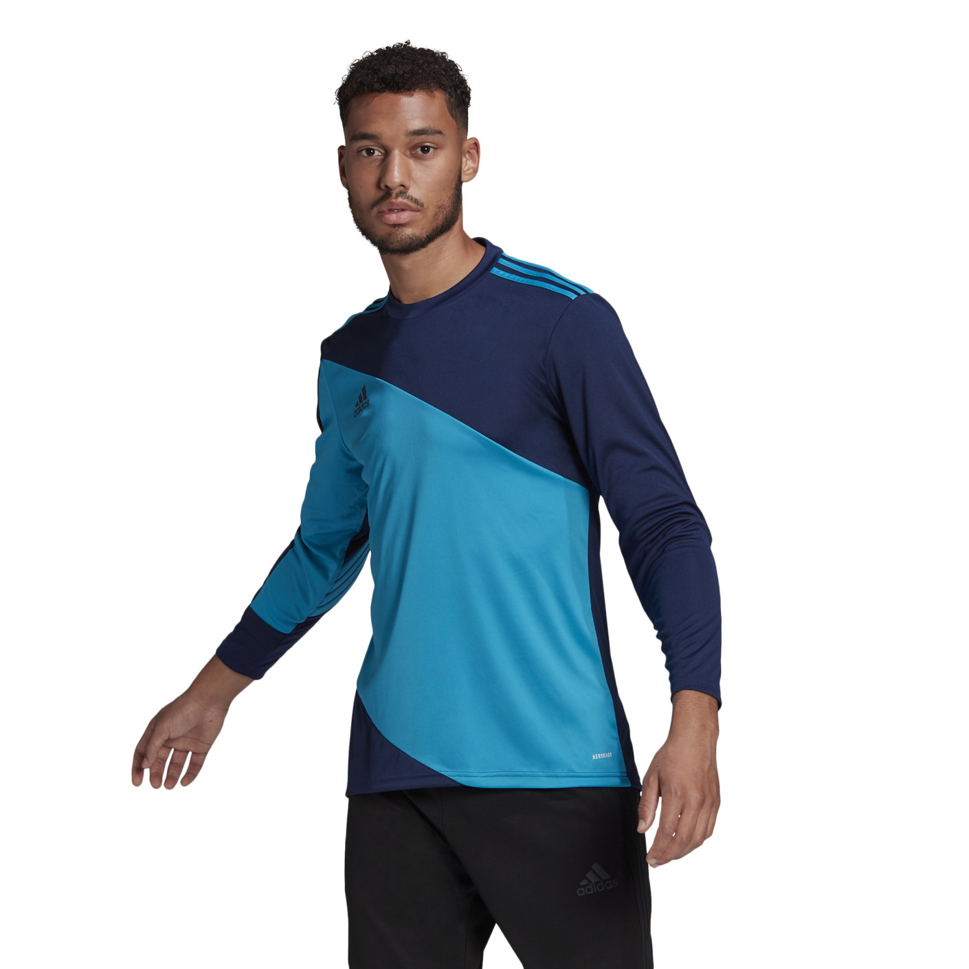 adidas Squadra 21 Maillot Gardien de But Manches Longues Bleu Fonce Bleu Clair