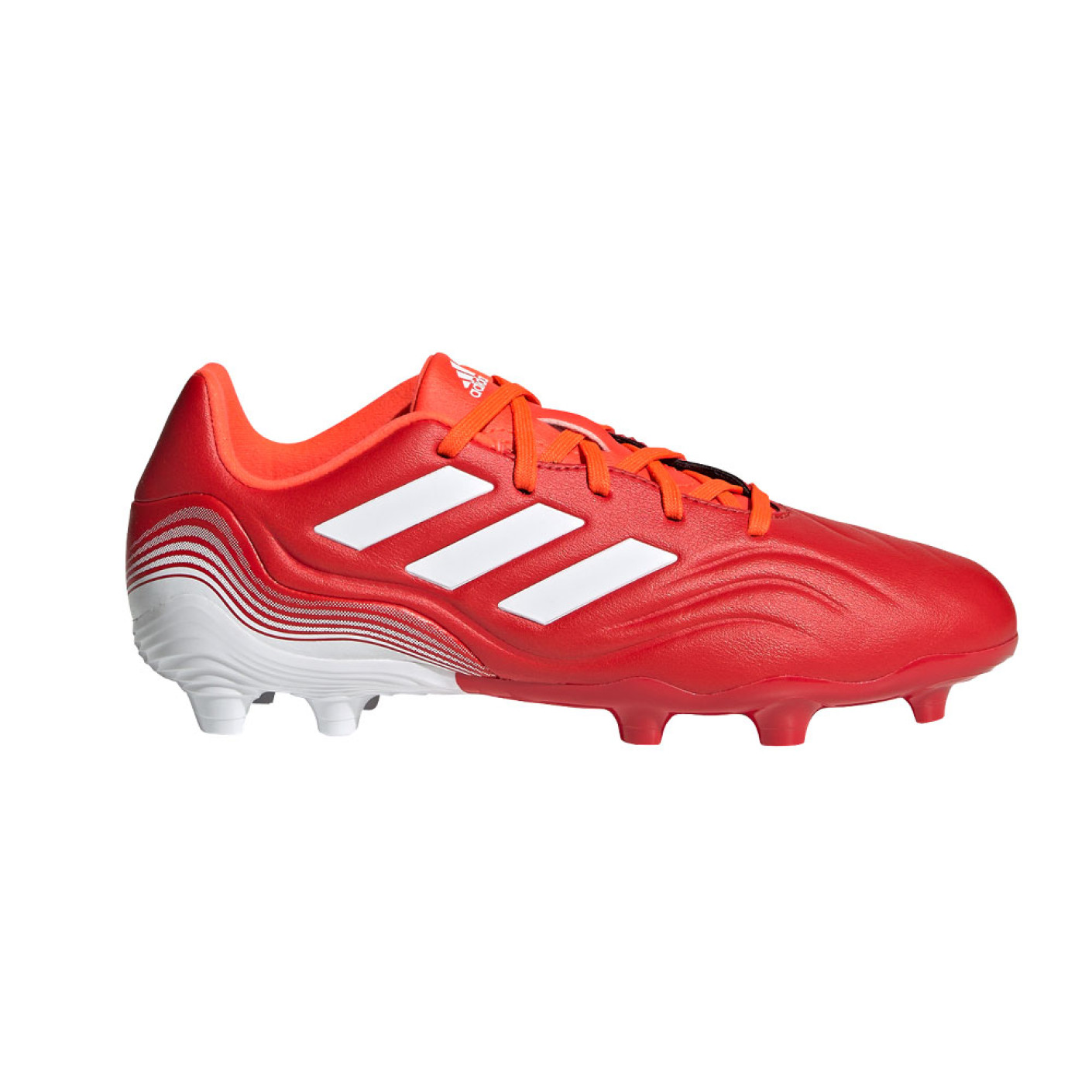 adidas Copa Sense.3 Grass Chaussure de Chaussures de Foot (FG) Enfant Rouge Blanc Rouge