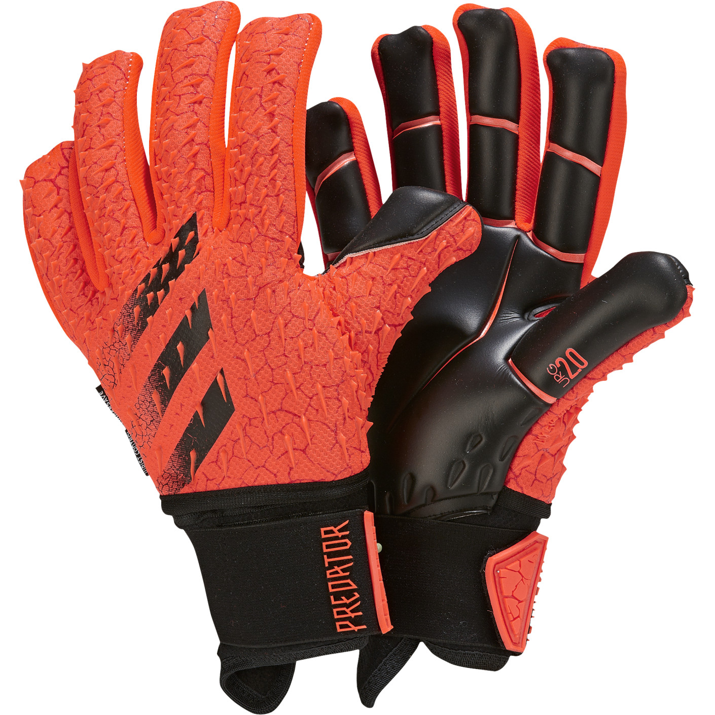 Gants de gardien de but adidas Predator Pro Ultra Rouge Noir