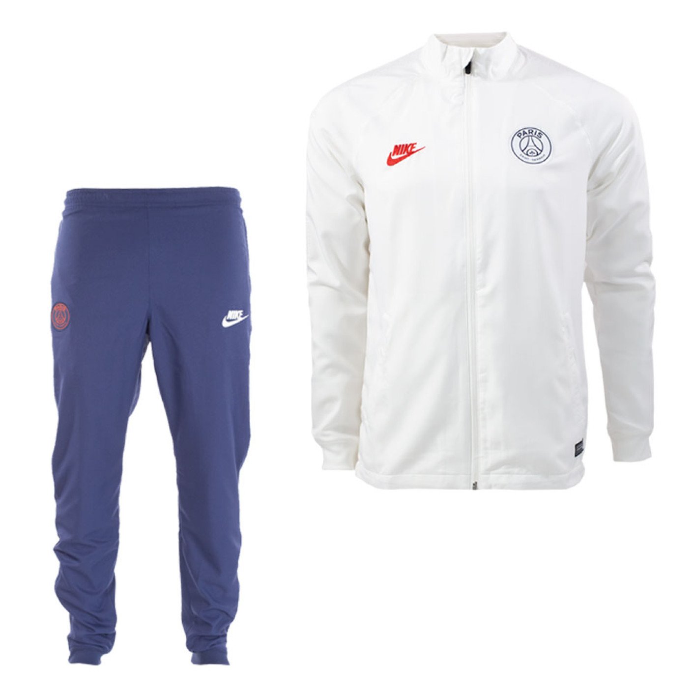 Nike Paris Saint Germain Dry Strike Trainingspak 2019 2020 Wit Blauw Rood Voetbalshop.be