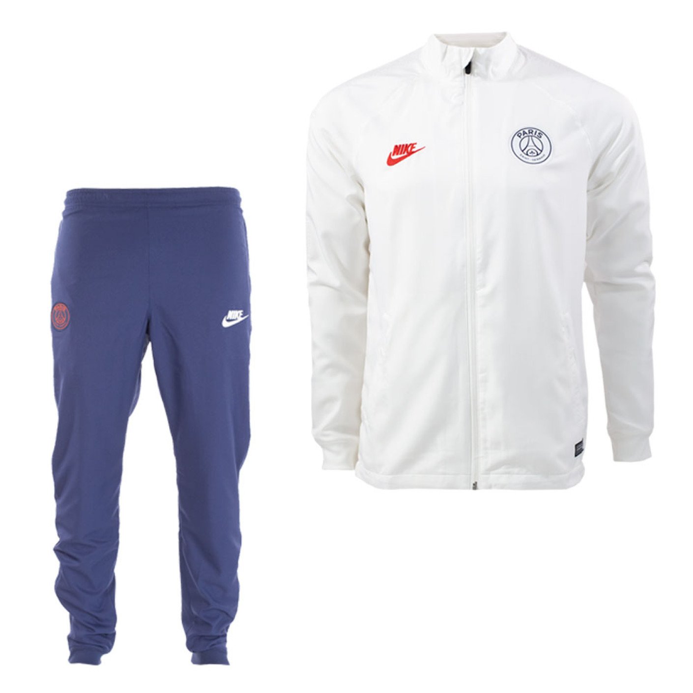 Nike Paris Saint Germain Dry Strike Trainingspak 2019-2020 Wit Blauw Rood