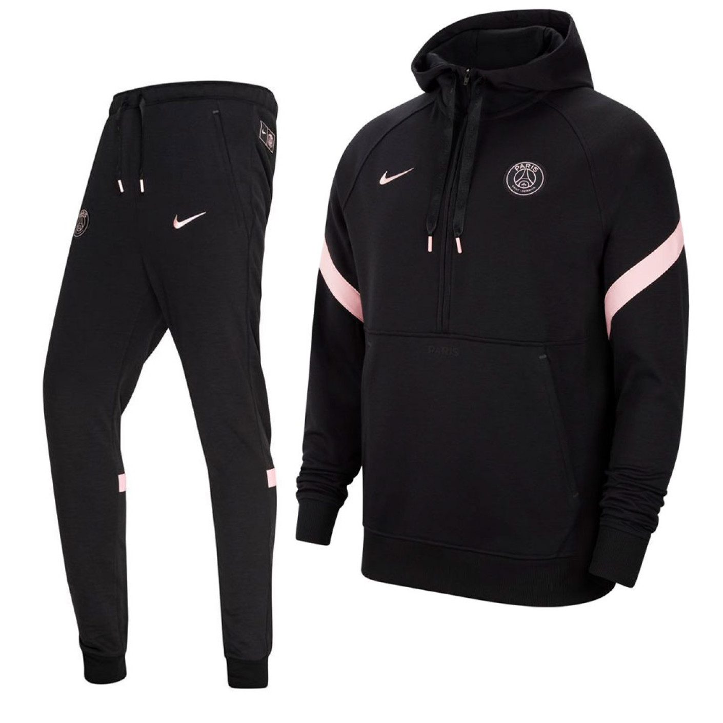 Nike Paris Saint Germain Travel Fleece Surv tement 2021 2022 Noir