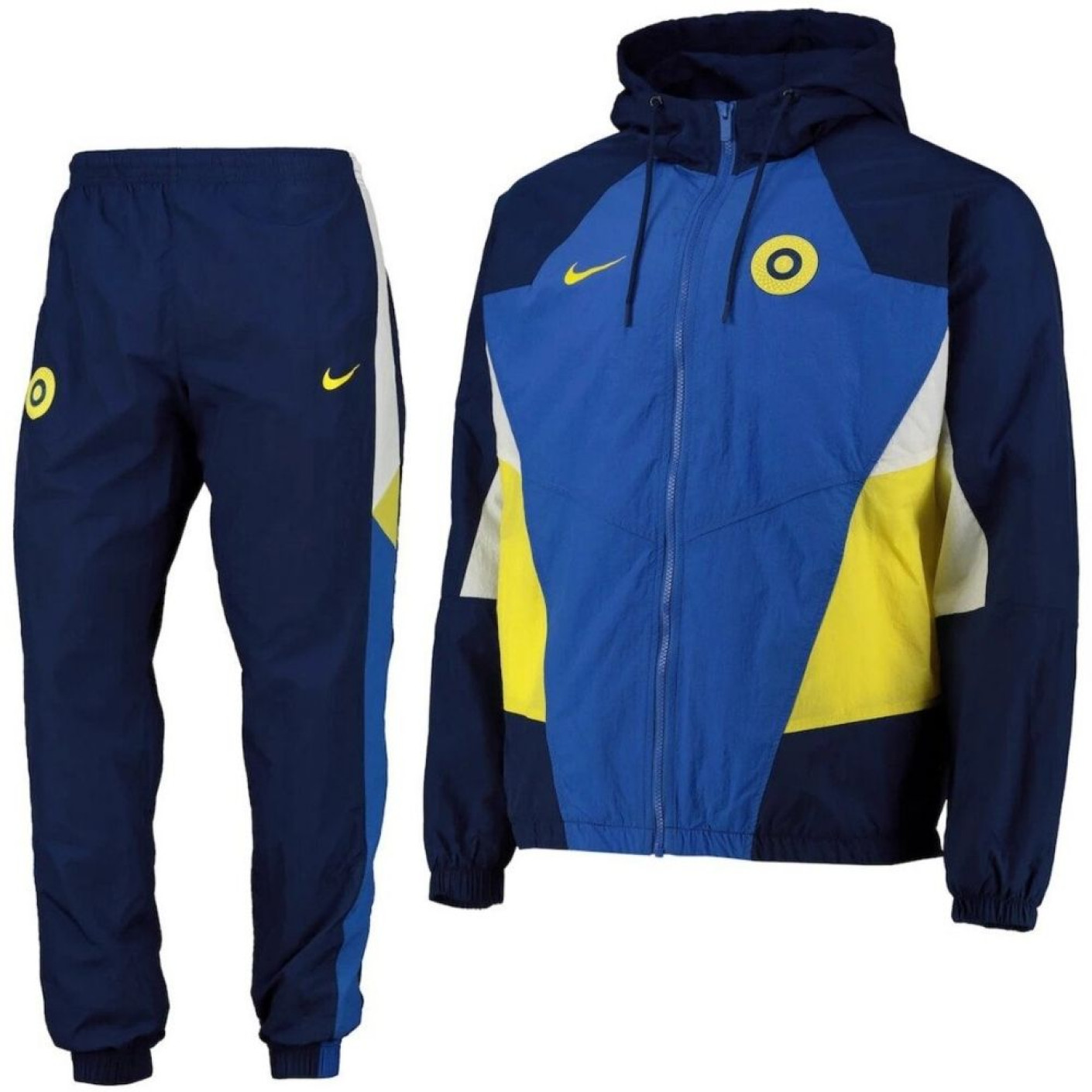 Nike Chelsea Windrunner Survetement Woven 2021 2022 Bleu Jaune Blanc Voetbalshop.be