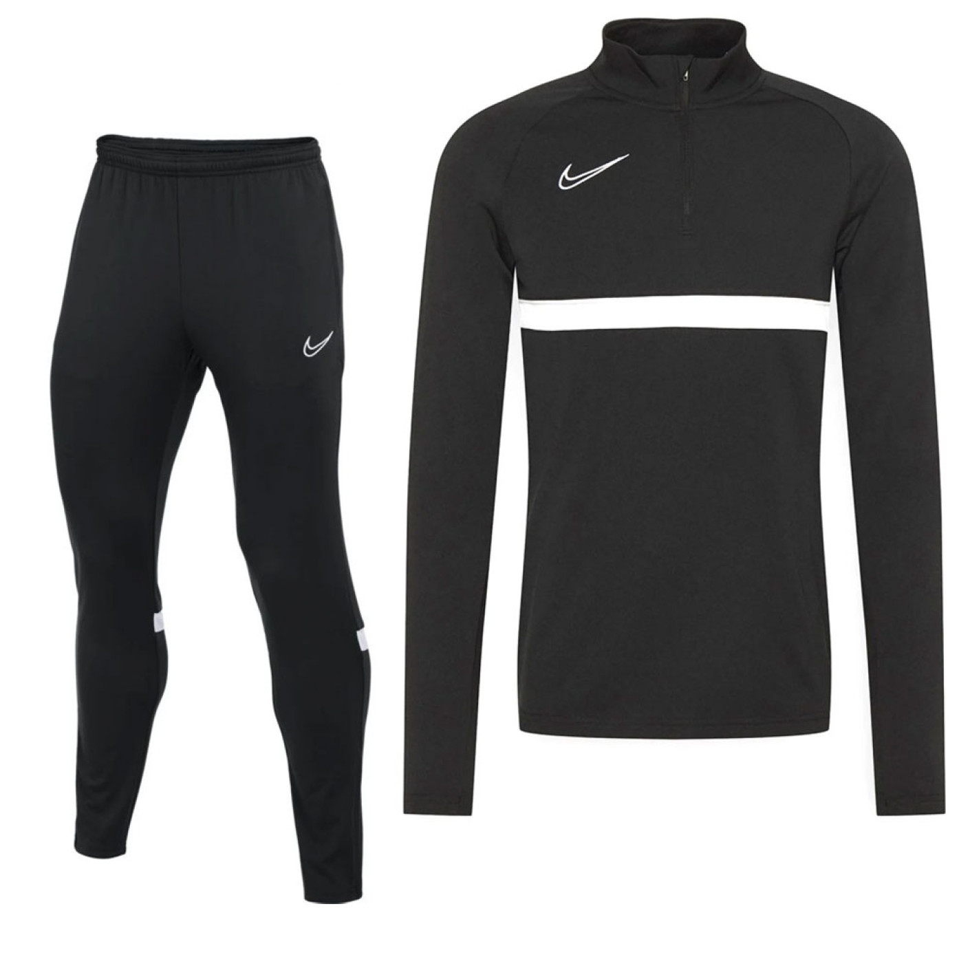 Nike Dri-Fit Academy 21 Trainingspak Kids Zwart Wit