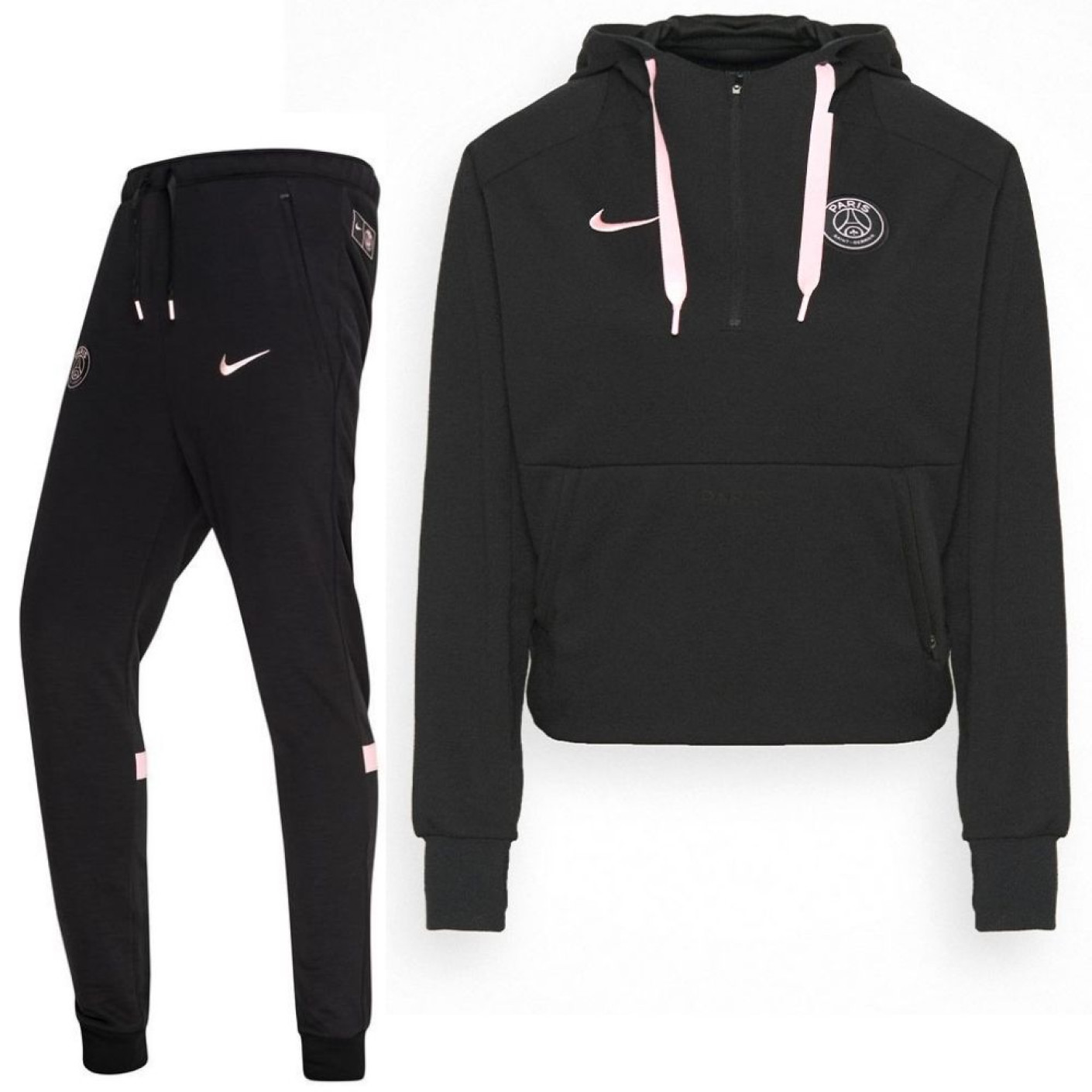 Nike Paris Saint Germain Travel Fleece Survêtement 2021-2022 Femmes Noir Rose