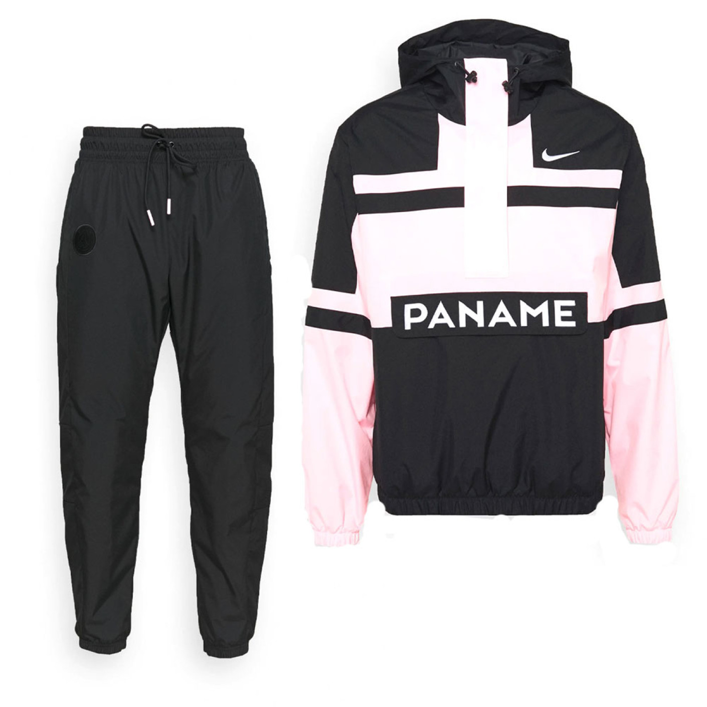 Nike Paris Saint Germain Survêtement Tissé à Capuche 2021-2022 Noir Rose Blanc