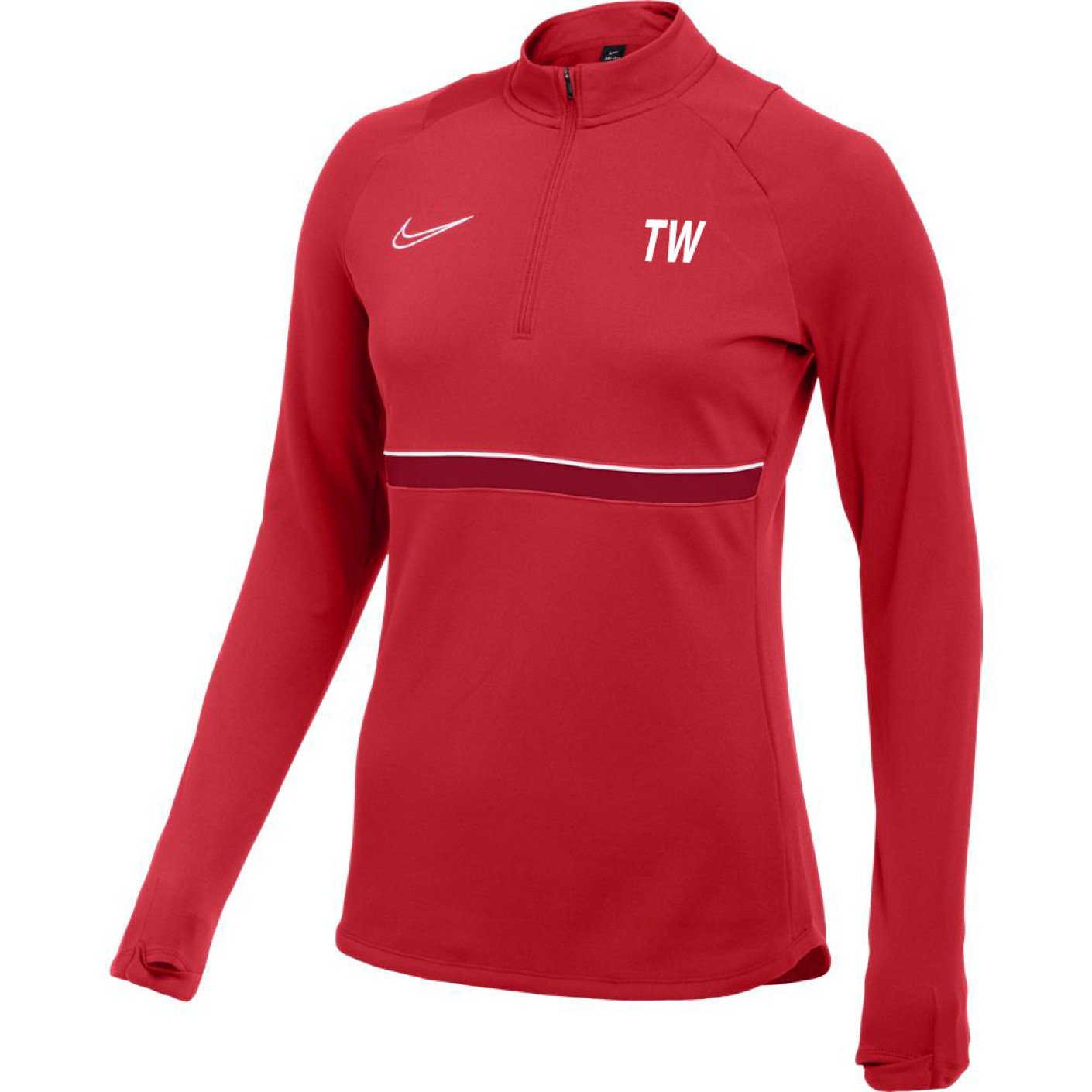 Pull Nike Dri Fit Academy 21 pour femme en jersey rouge Voetbalshop.be