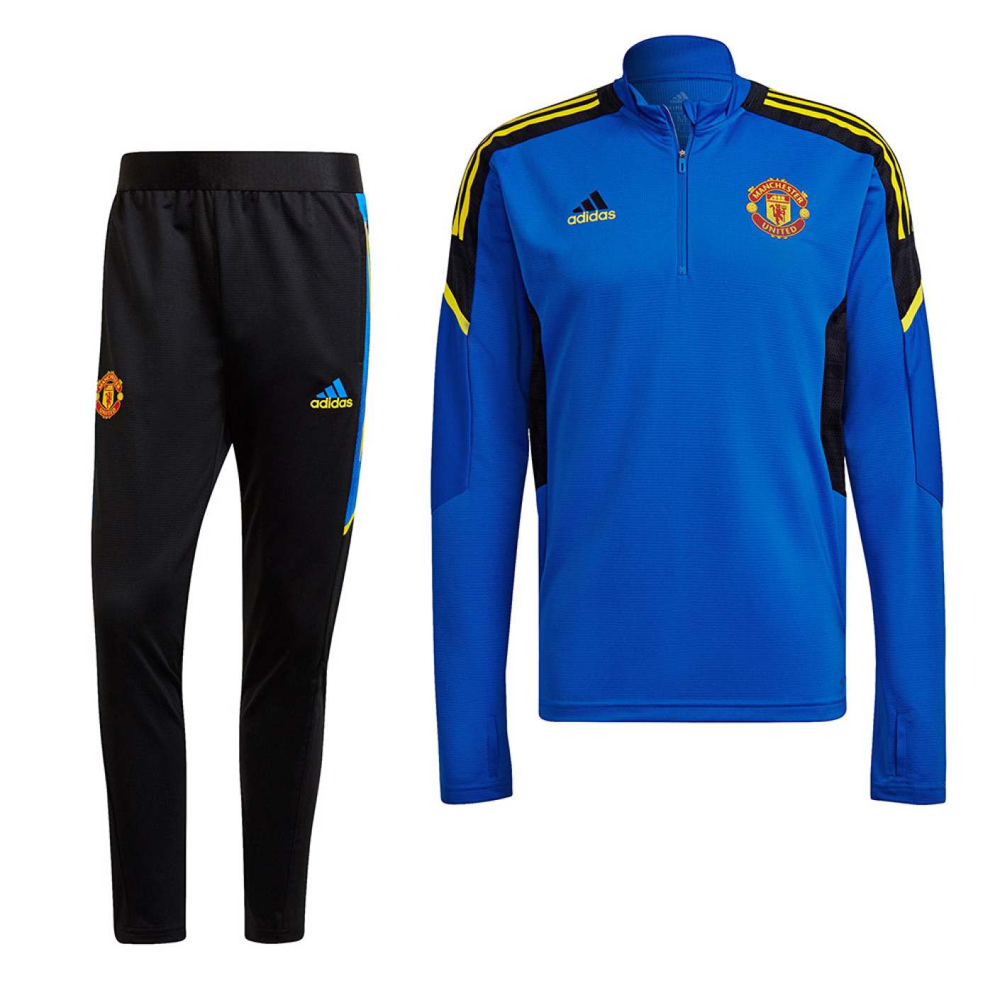 adidas Manchester United Trainingspak Europees 2021-2022 Blauw Zwart