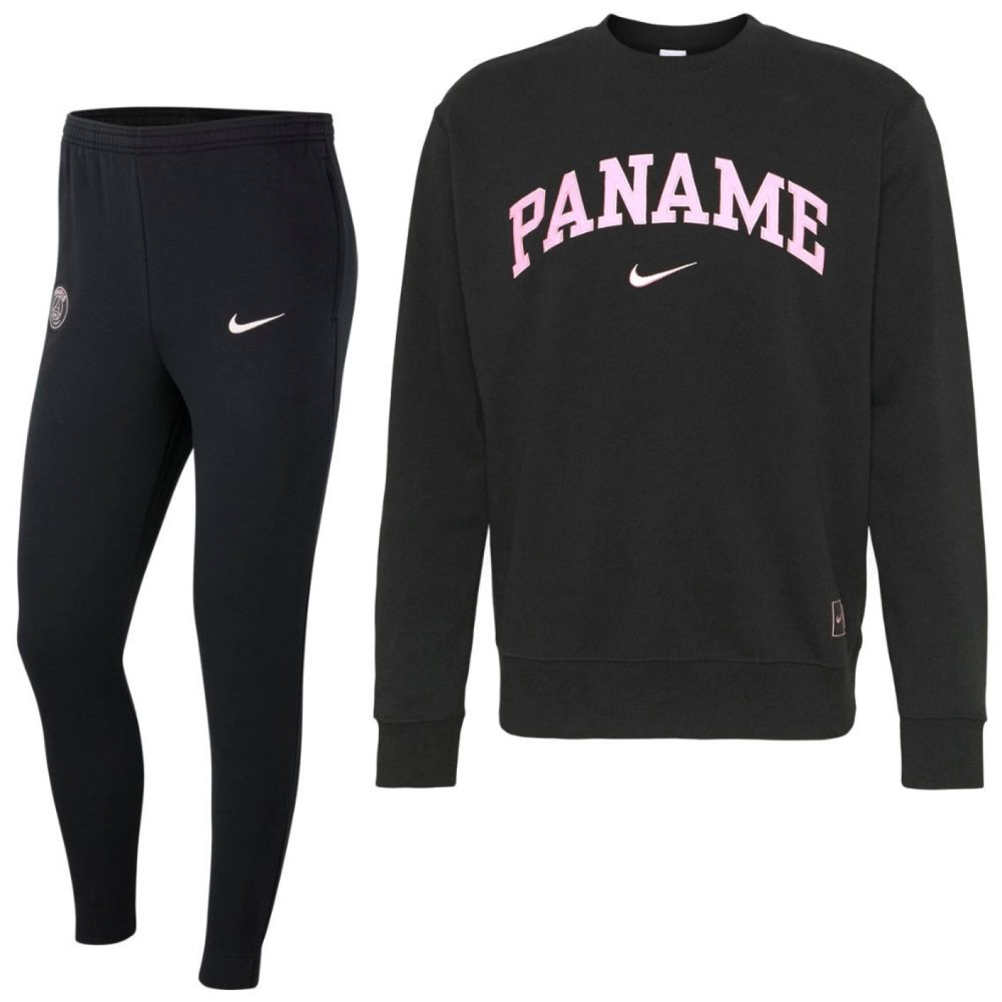 Nike Paris Saint Germain GFA Fleece Crew Survêtement 2021-2022 Noir Rose