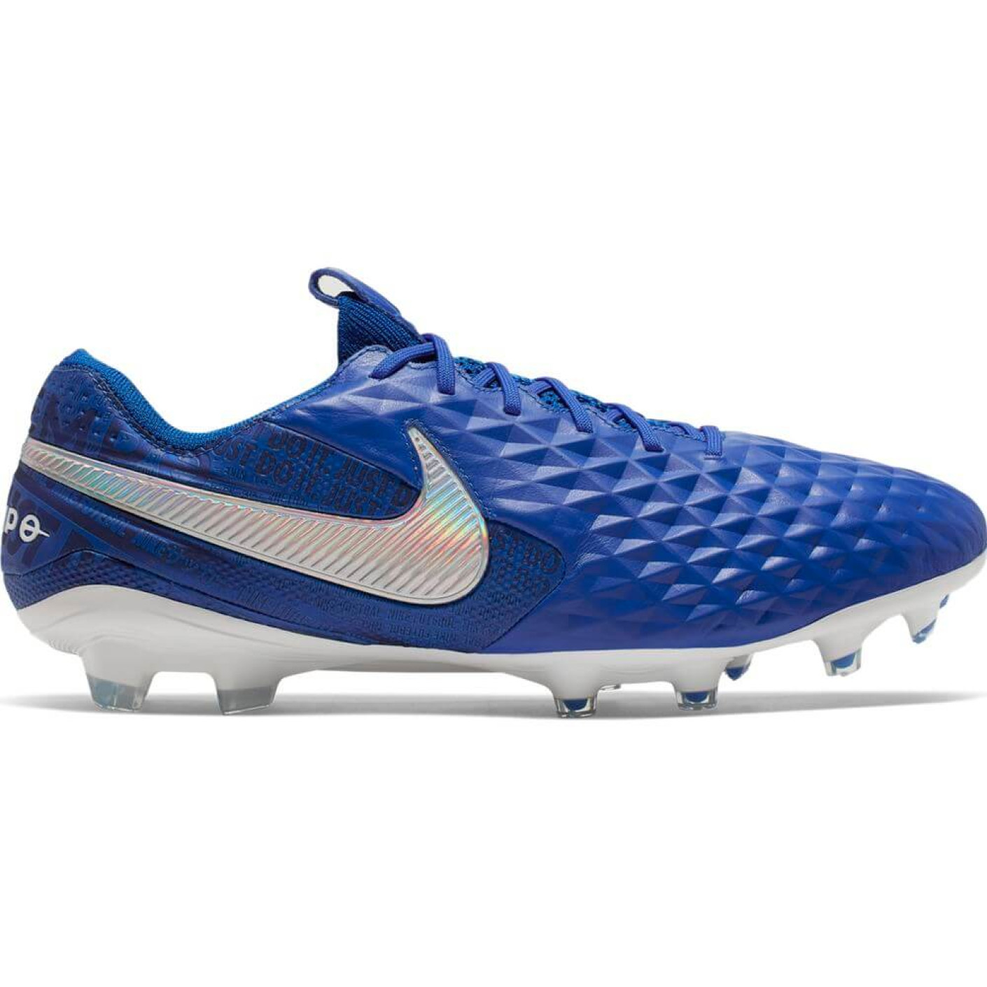 Nike Tiempo Legend 8 ELITE Gras Voetbalschoenen (FG) Blauw Wit