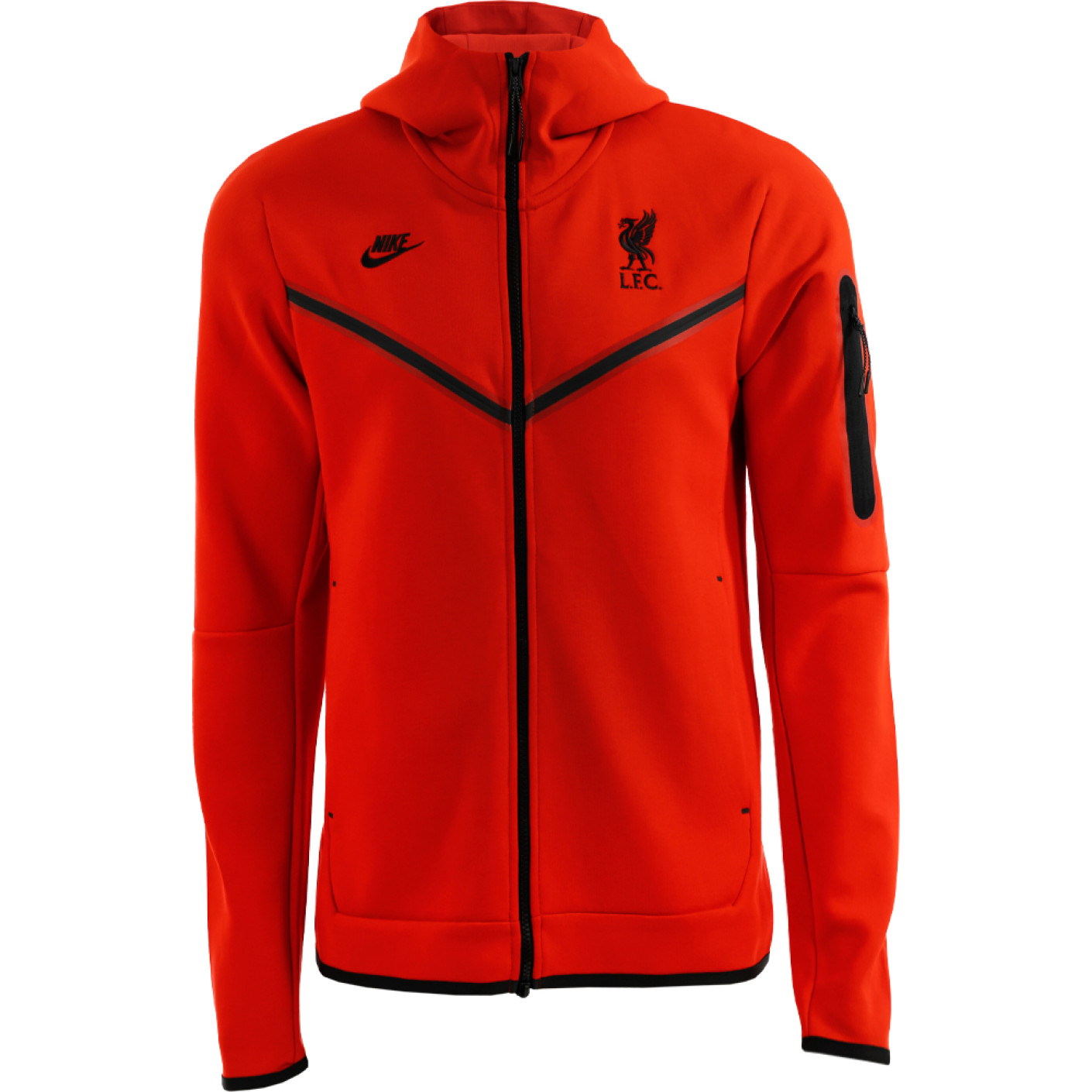 Nike Liverpool Tech Fleece Sweat à Capuche Full-Zip 2021-2022 Rouge Noir