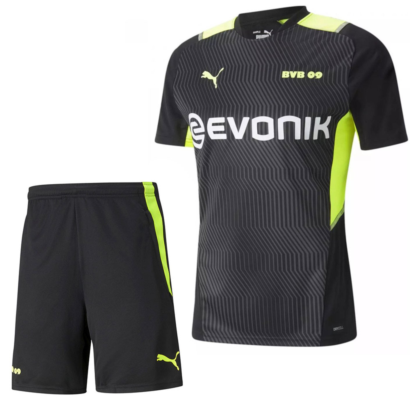 PUMA Borussia Dortmund Trainingsset 2021-2022 Zwart Geel