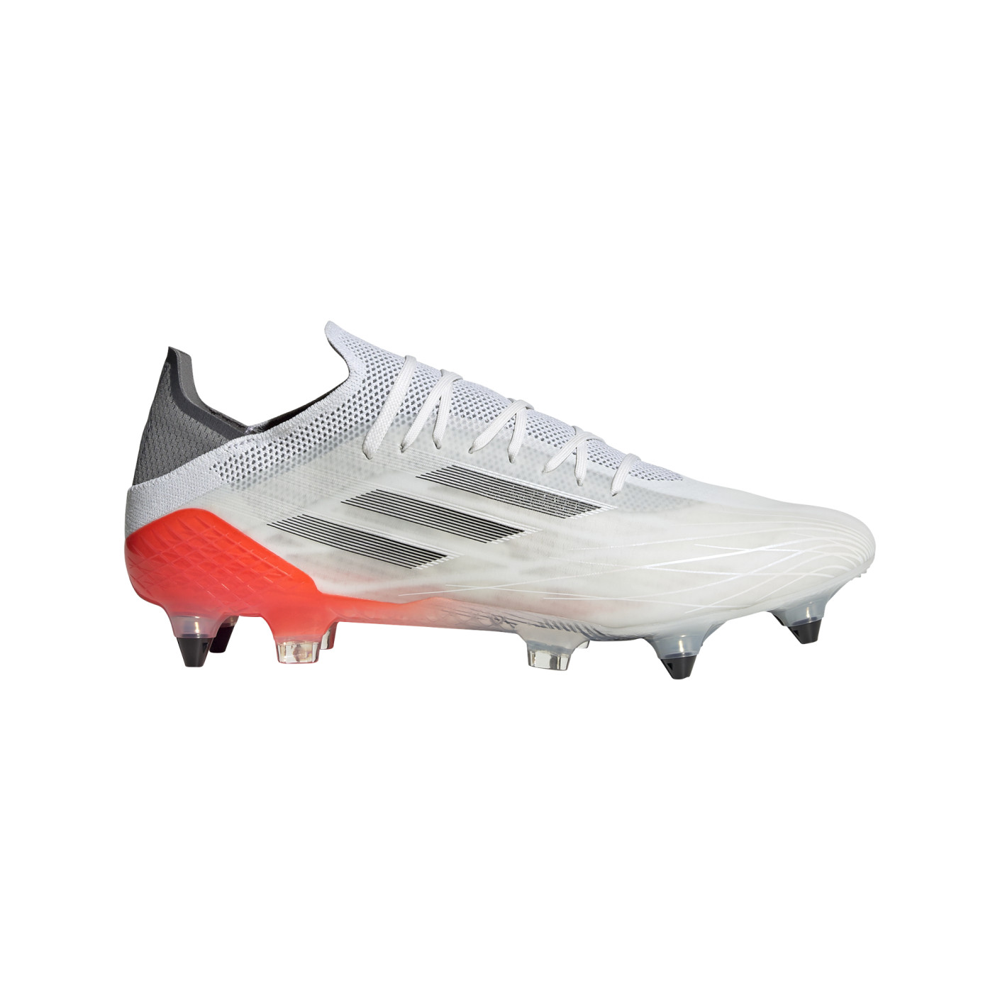 adidas X Speedflow.1 Crampons Vissés Chaussures de Foot (SG) Blanc Gris Rouge