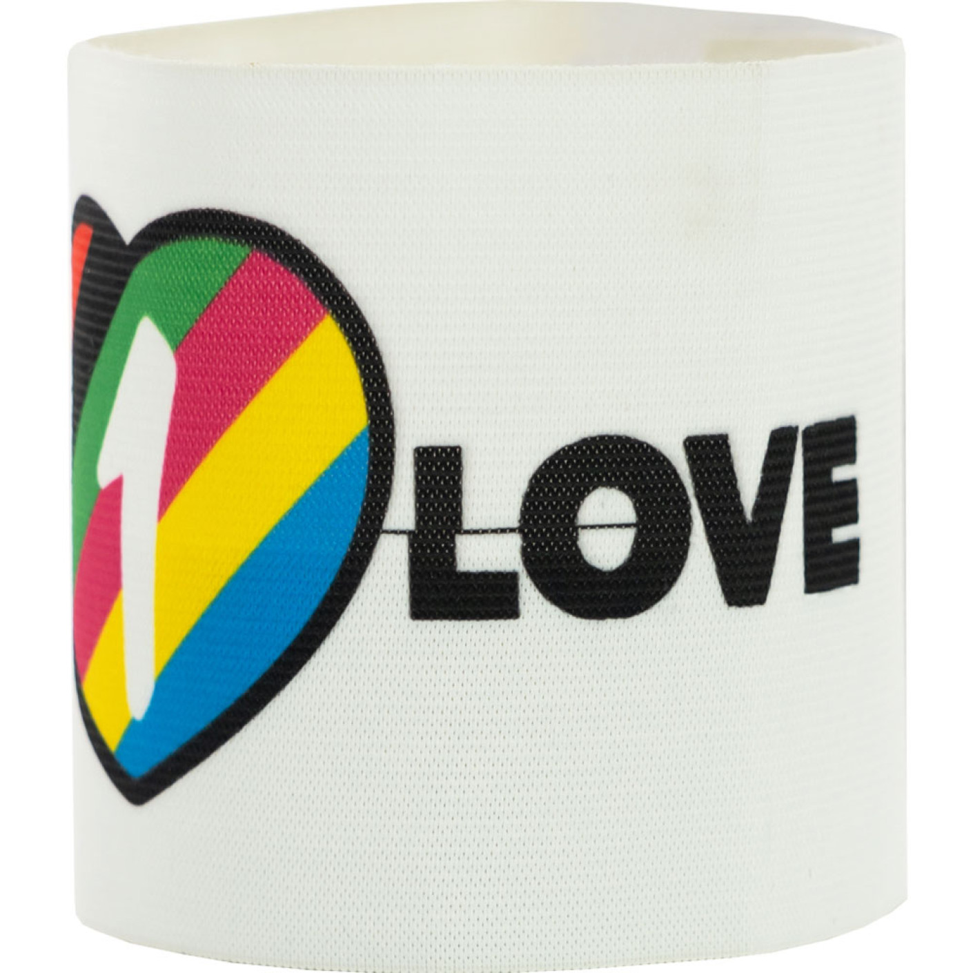 One Love Aanvoerdersband Wit Multicolor