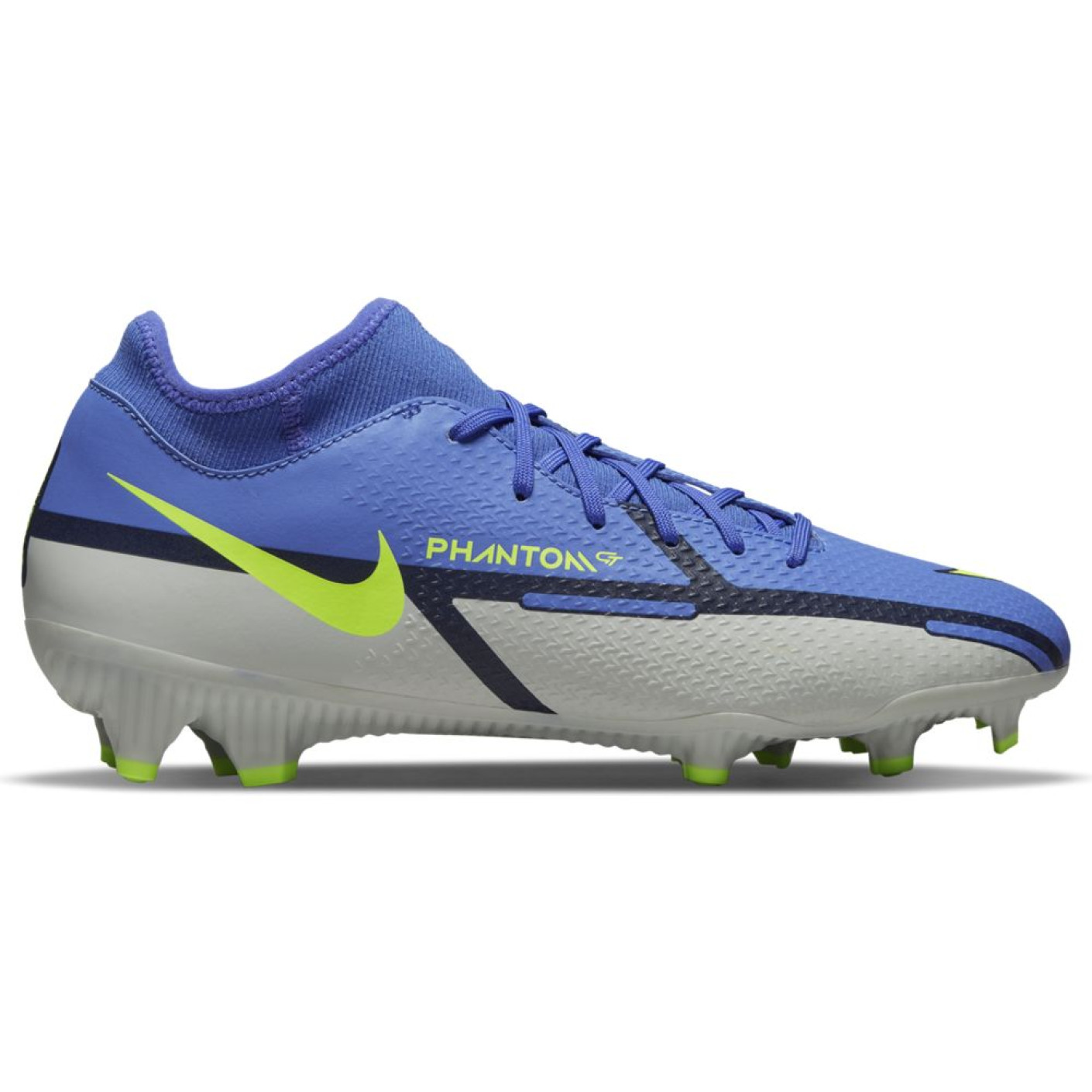 Nike Phantom GT2 Academy DF Gras / Kunstgras Voetbalschoenen (MG) Paars  Geel Grijs Zwart - Voetbalshop.be