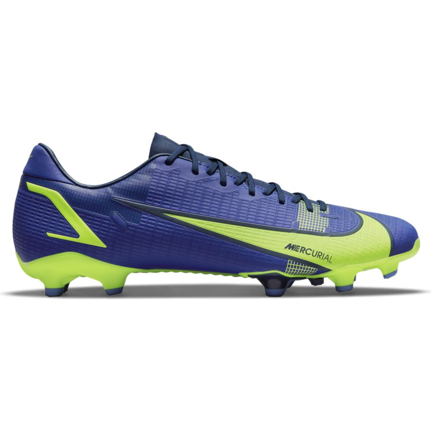 Nike Mercurial Vapor 14 Academy Gras / Kunstgras Voetbalschoenen (MG) Blauwpaars Geel Zwart