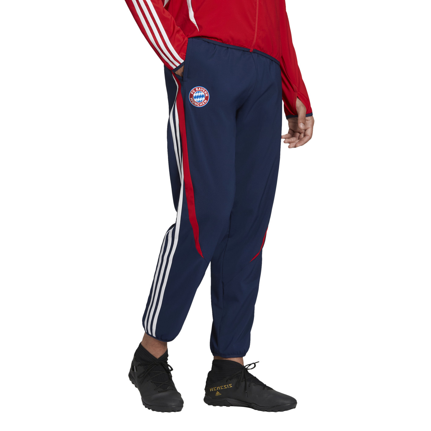 Pantalon d'entraînement tissé Adidas Bayern Munich 2021-2022 bleu foncé