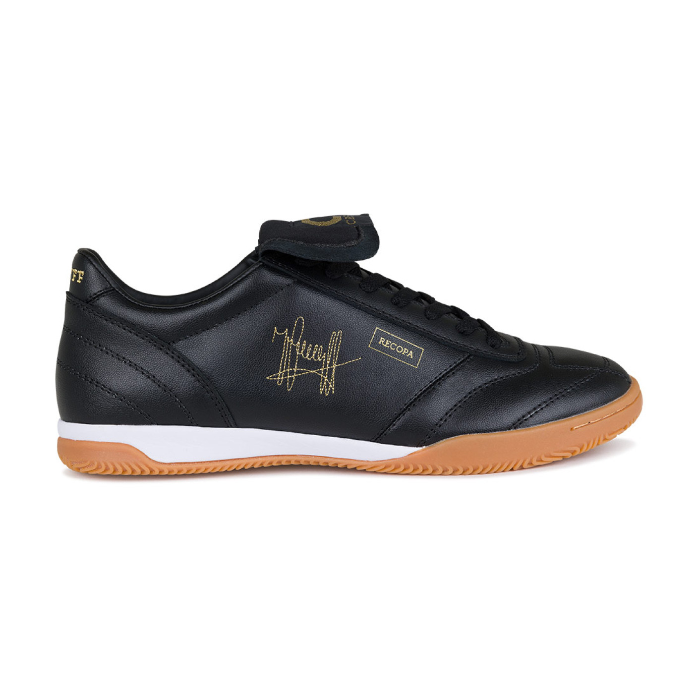 Chaussures de football intérieur Cruyff Retro Futsal (IN) noires dorées
