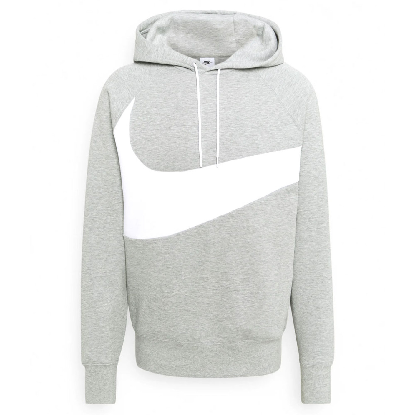 Nike Sportswear Tech Fleece Sweat à Capuche Hoodie Swoosh Gris Blanc