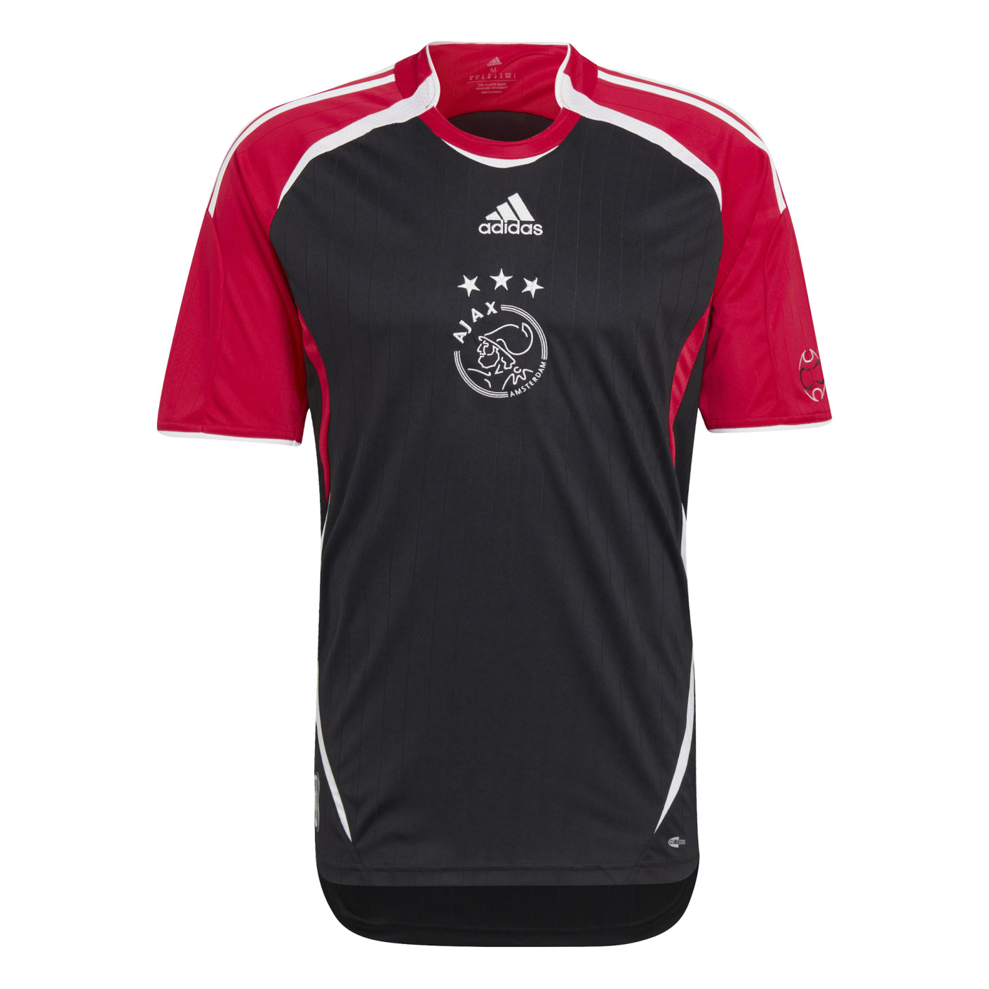 adidas Ajax Maillot de Football 2021-2022 Noir Rouge Blanc