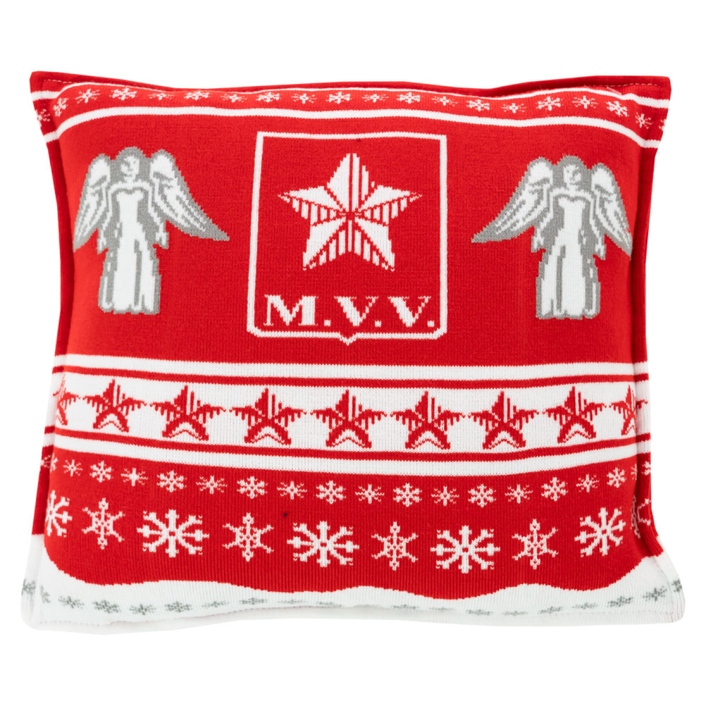 MVV Kerstkussen (gebreid)