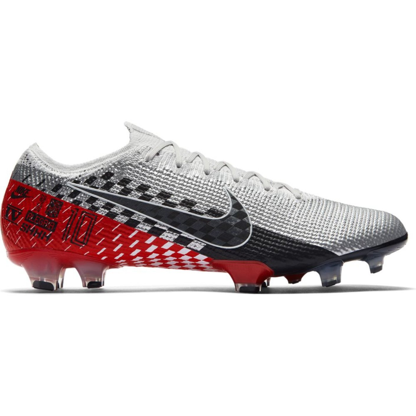 Nike Mercurial Vapor 13 ELITE Nike  Neymar jr. Gras Voetbalschoenen (FG) Chrome Zwart Rood