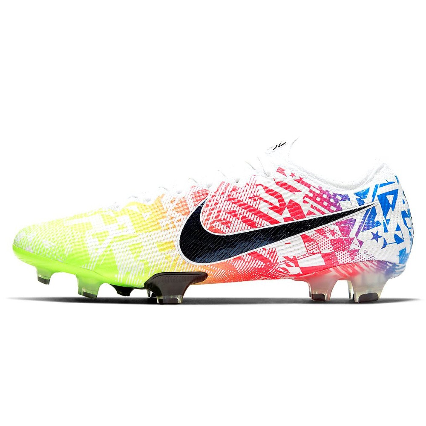 Nike Mercurial Vapor 13 Elite Neymar JR. Gras Voetbalschoenen (FG) Wit Zwart Blauw Volt