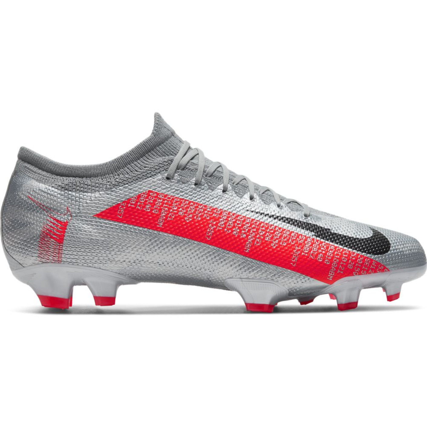 Nike Mercurial Vapor 13 Pro Gras Voetbalschoenen (FG) Metallic Grijs Zwart