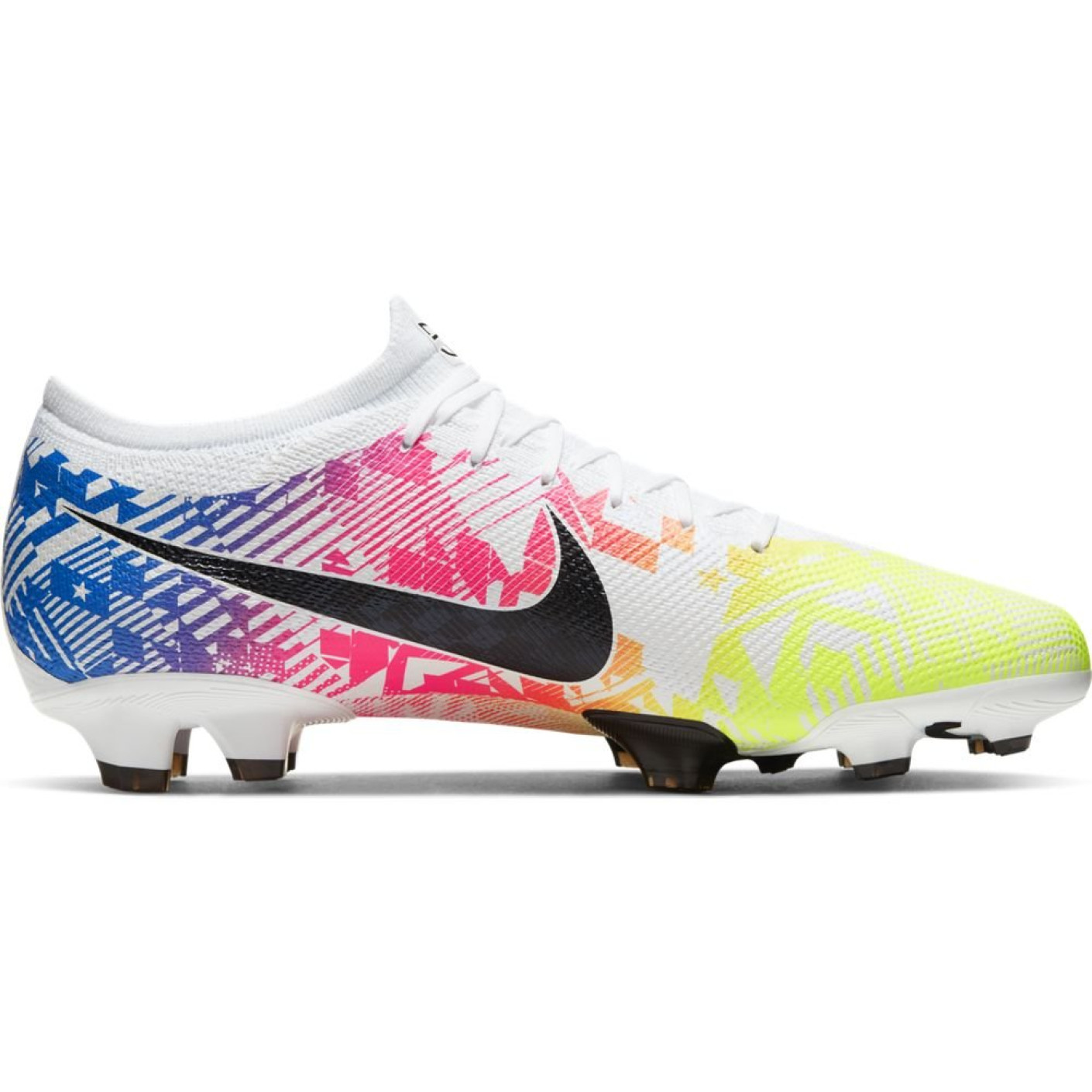 Nike Mercurial Vapor 13 Pro Neymar JR. Gras Voetbalschoenen FG Wit Zwart Blauw Volt Voetbalshop.be
