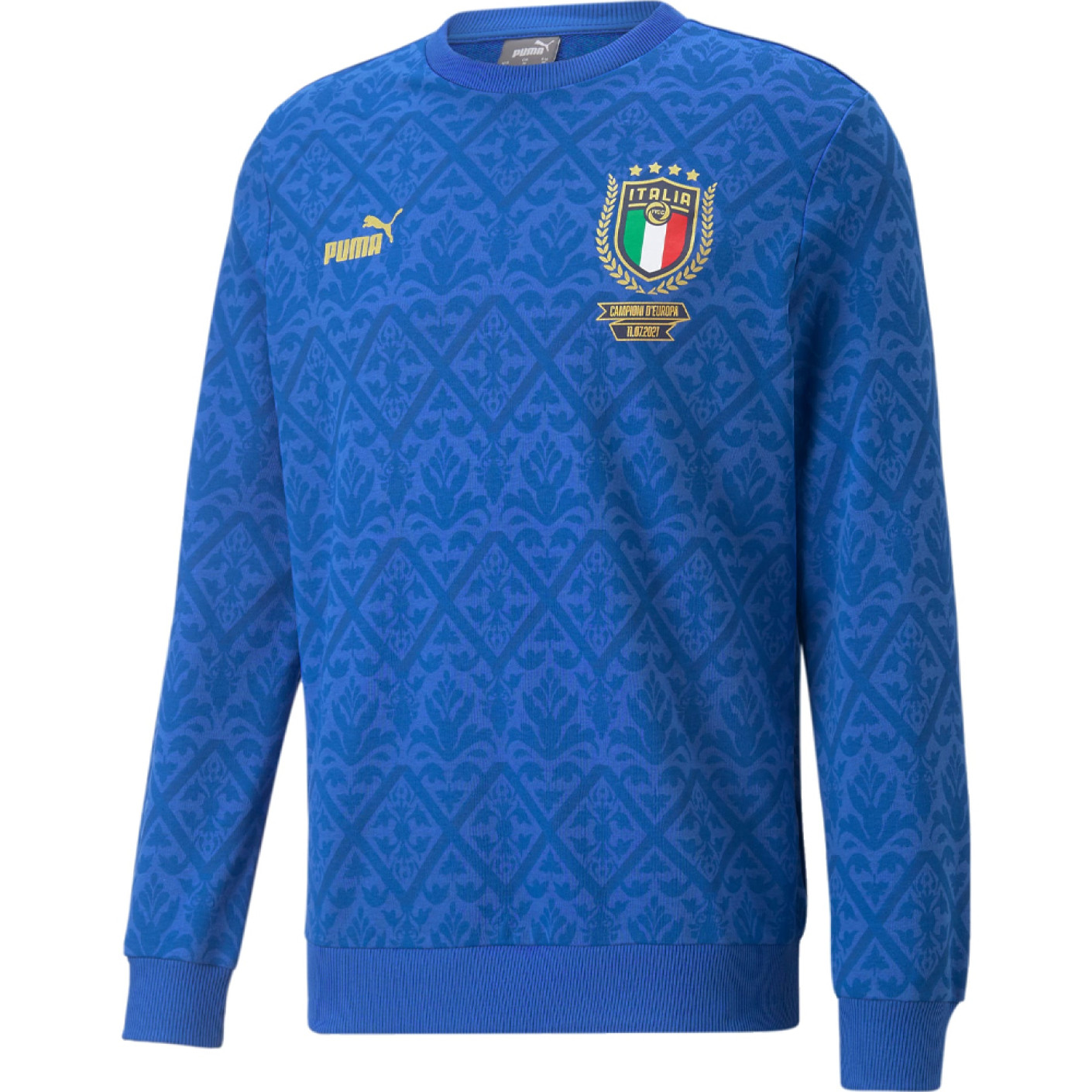 PUMA Italië Graphic Winner Crew Sweater Blauw