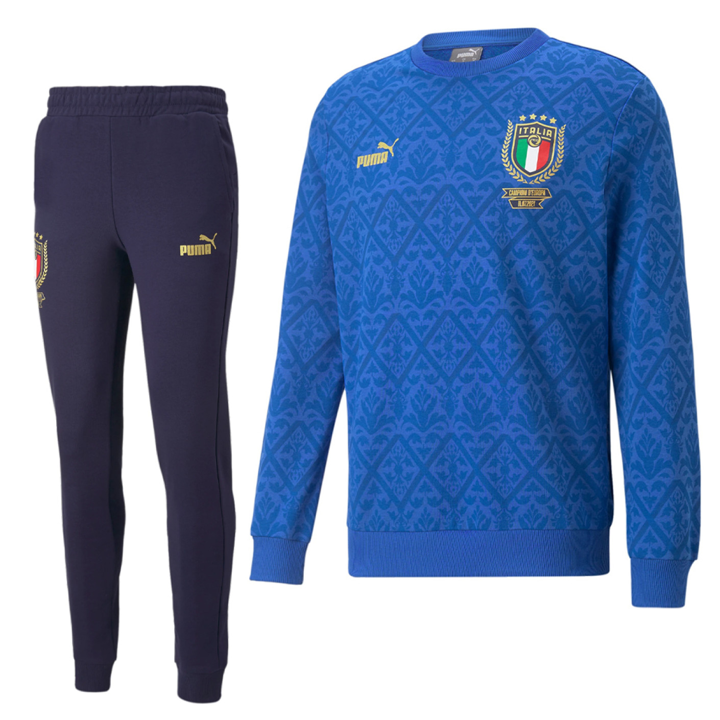 PUMA Italië Winners Trainingspak Blauw Donkerblauw