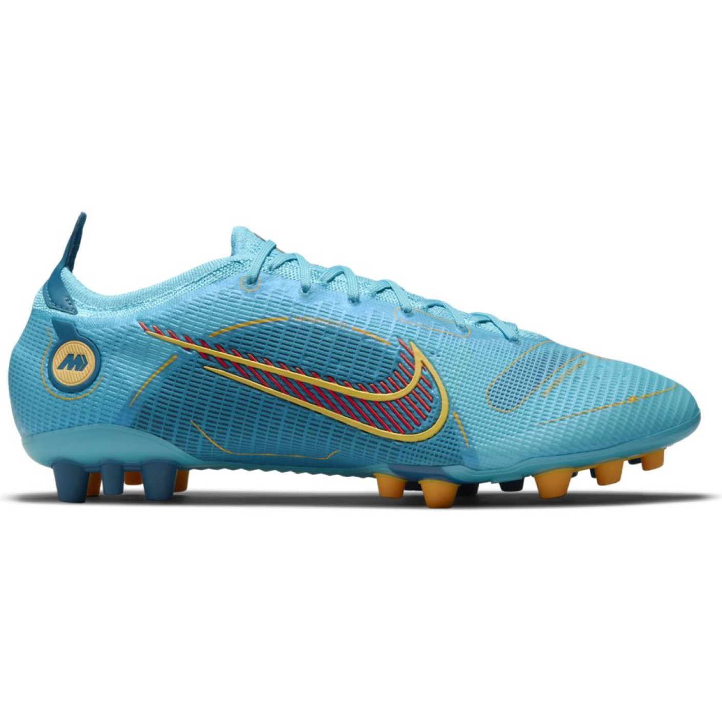 Nike Mercurial Vapor 14 Elite Gazon Artificiel Chaussures de Foot (AG) Bleu Orange