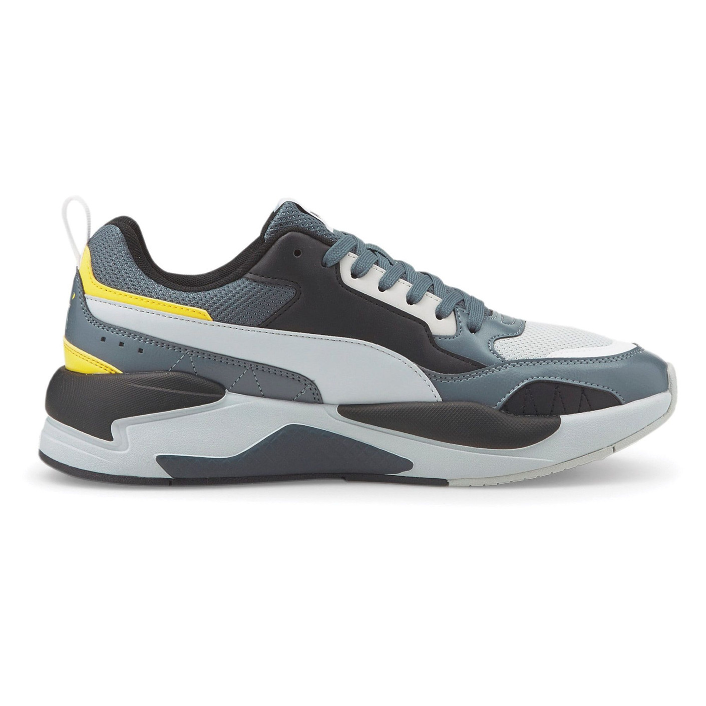 PUMA X-Ray 2 Baskets Square Gris Noir Blanc Jaune