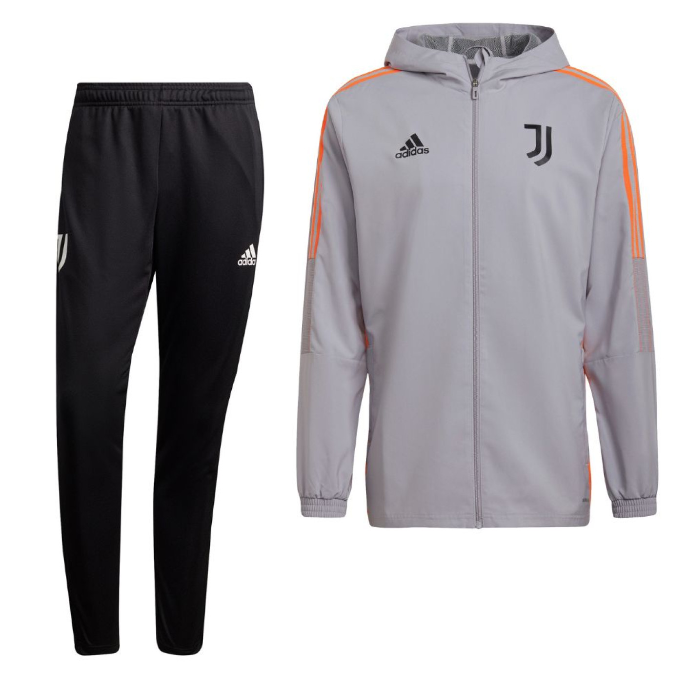 adidas Juventus Pre Match Trainingspak 2021-2022 Grijs Zwart