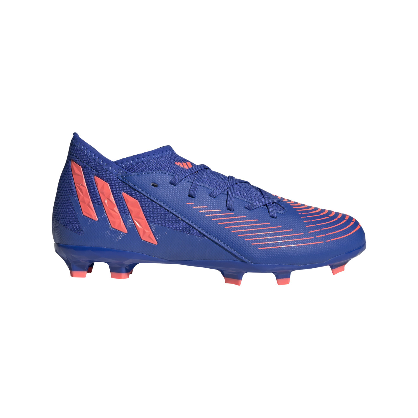 adidas Predator Edge.3 Gazon Naturel Chaussures de Foot (FG) Bleu Rouge