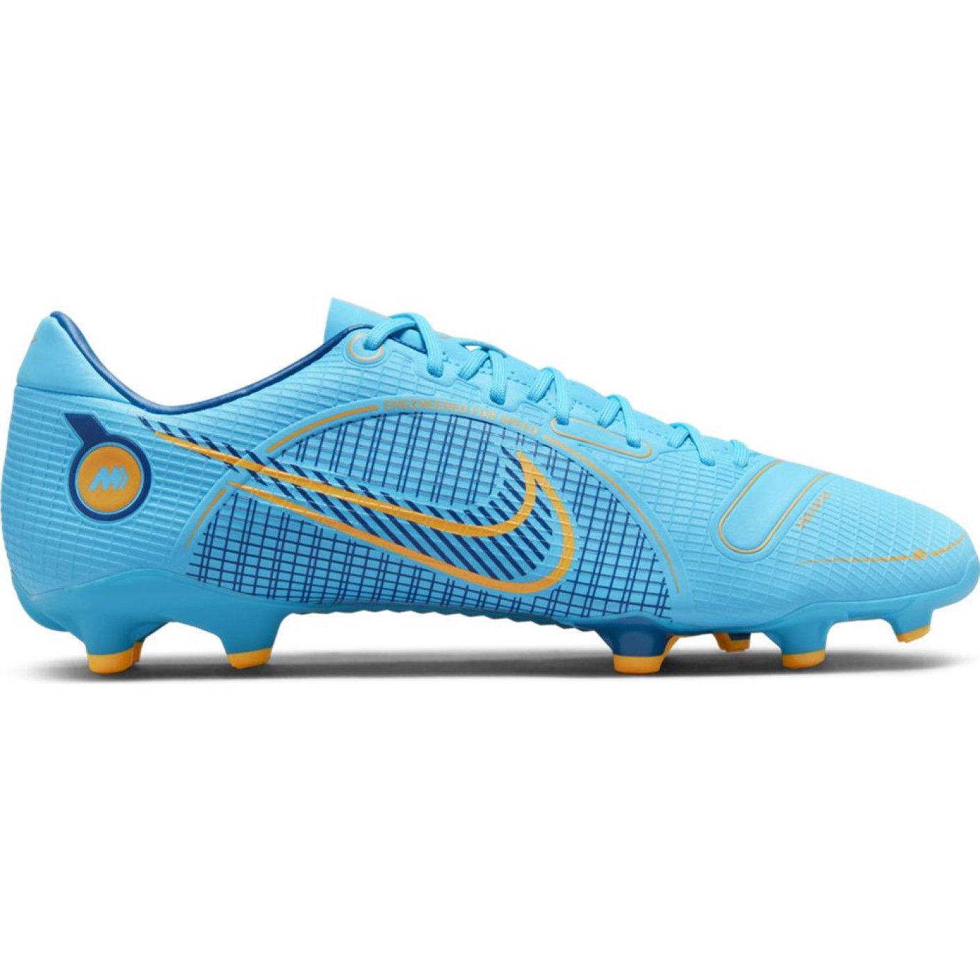 Nike Mercurial Vapor 14 Academy Gazon Naturel Gazon Artificiel Chaussures de Foot (MG) Bleu Orange