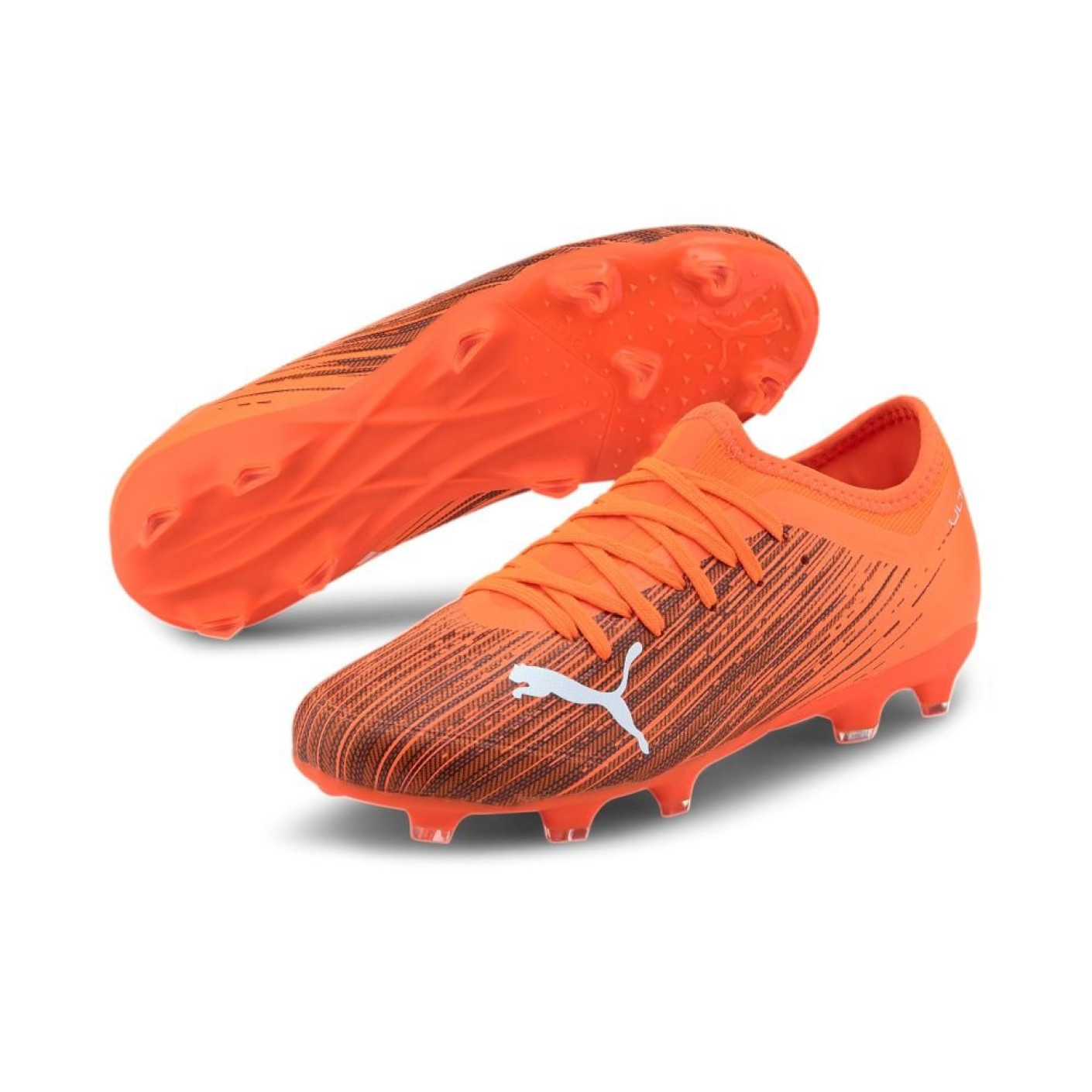 PUMA ULTRA 3.1 Gras / Kunstgras Voetbalschoenen (MG) Kids Oranje Zwart