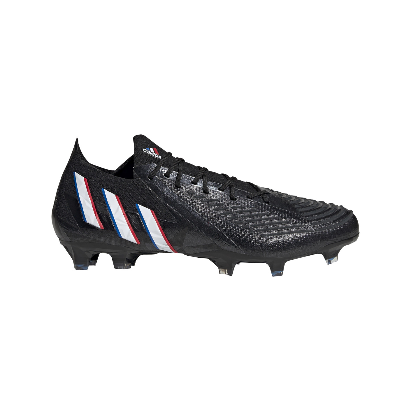 adidas Predator Edge.1 Grass Football Chaussures (FG) Faible Noir Blanc Rouge Bleu