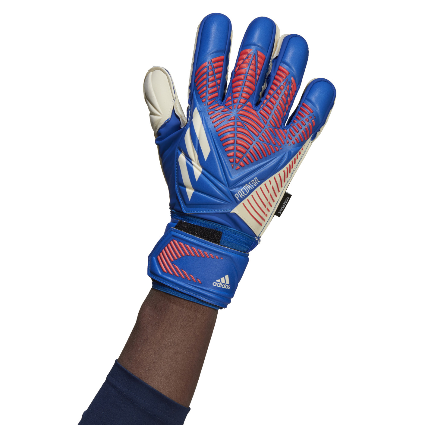 adidas Predator Keepershandschoenen Match Fingersave Blauw Rood Wit