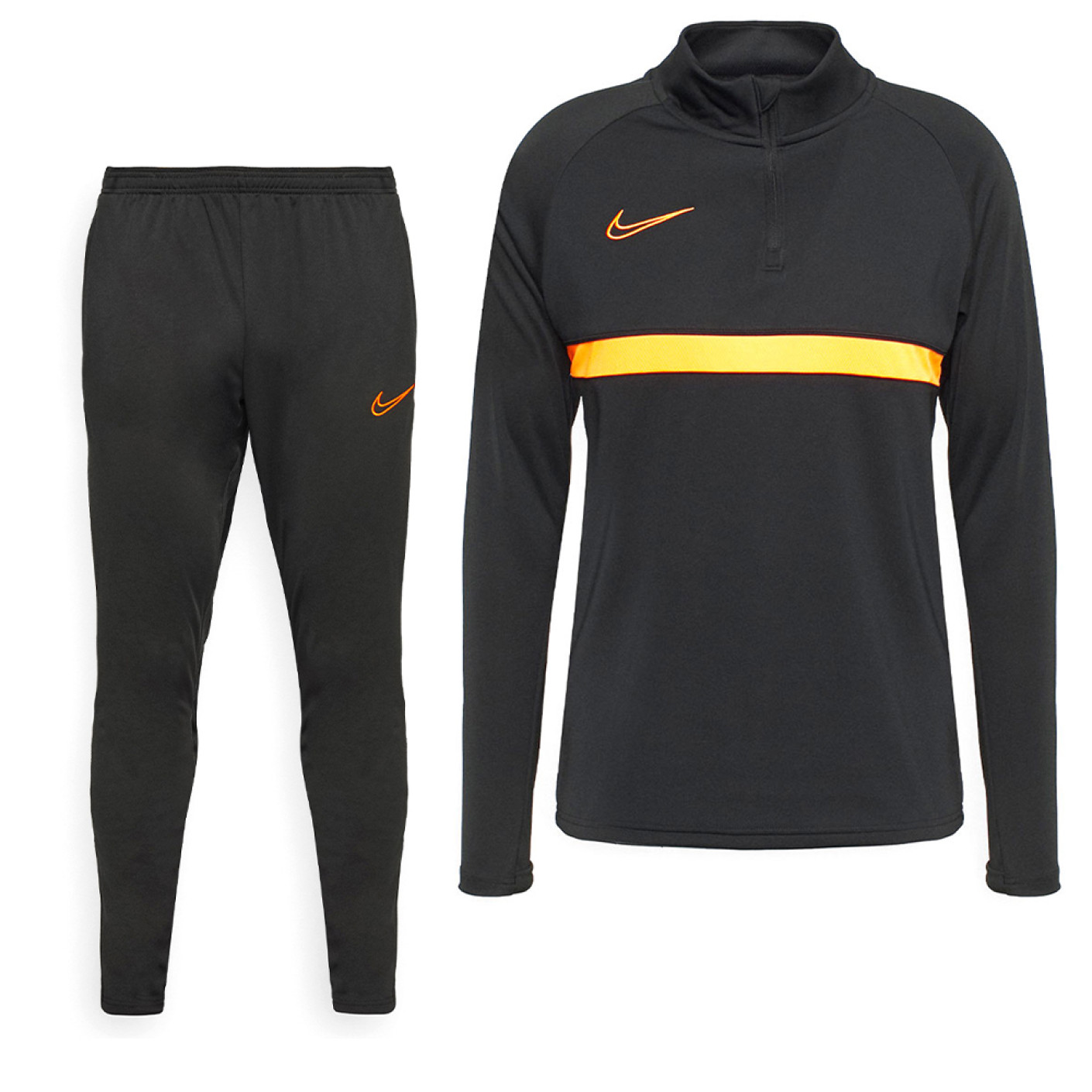 Survetement nike orange et noir top