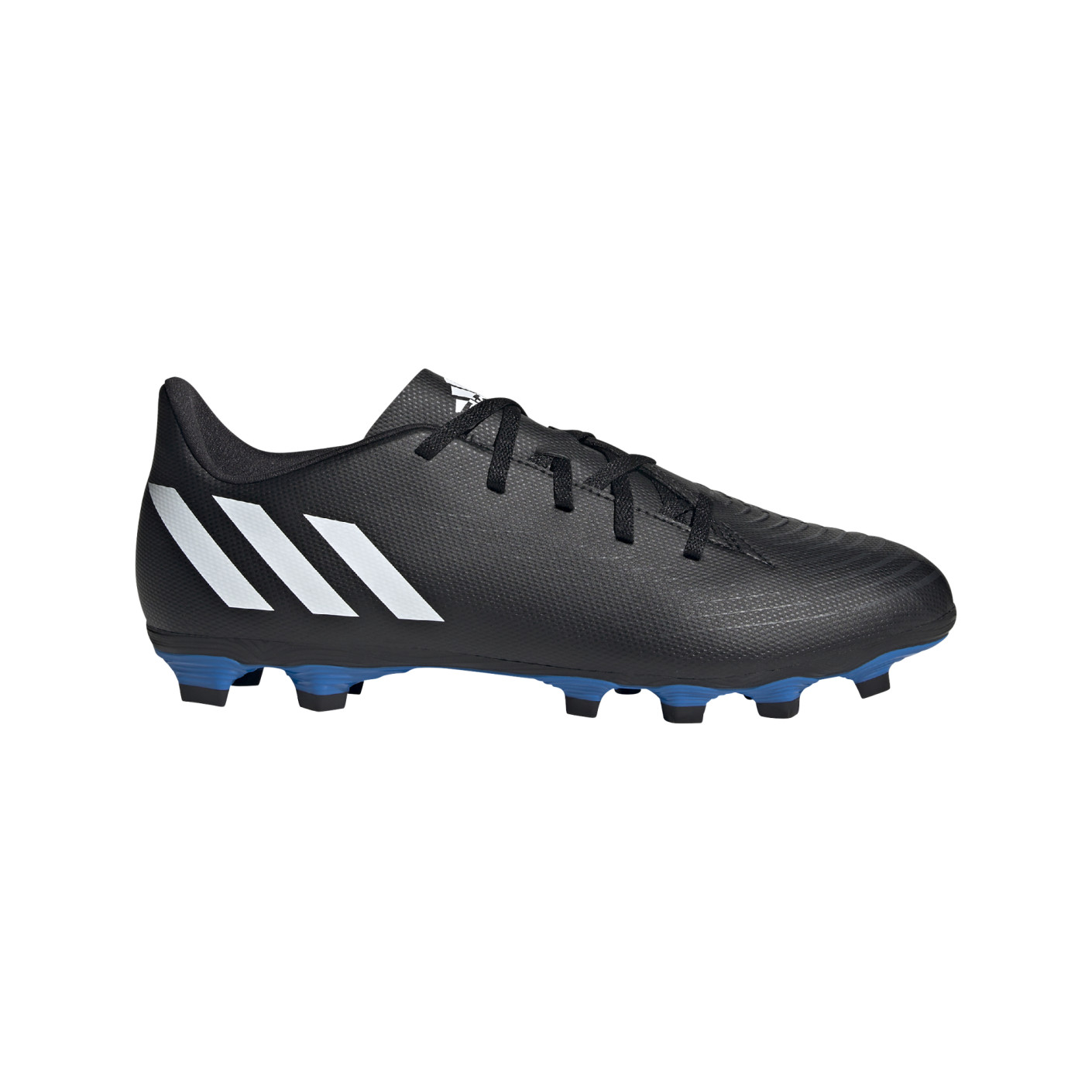 Adidas Predator Edge.4 Chaussures de football pour enfant Noir/blanc/bleu