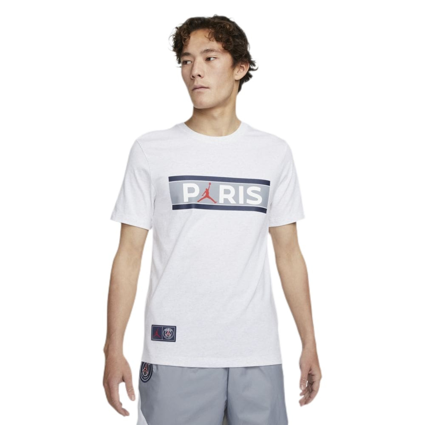 Nike Paris Saint Germain x Jordan T-shirt 2021-2022 Beige Gris Noir