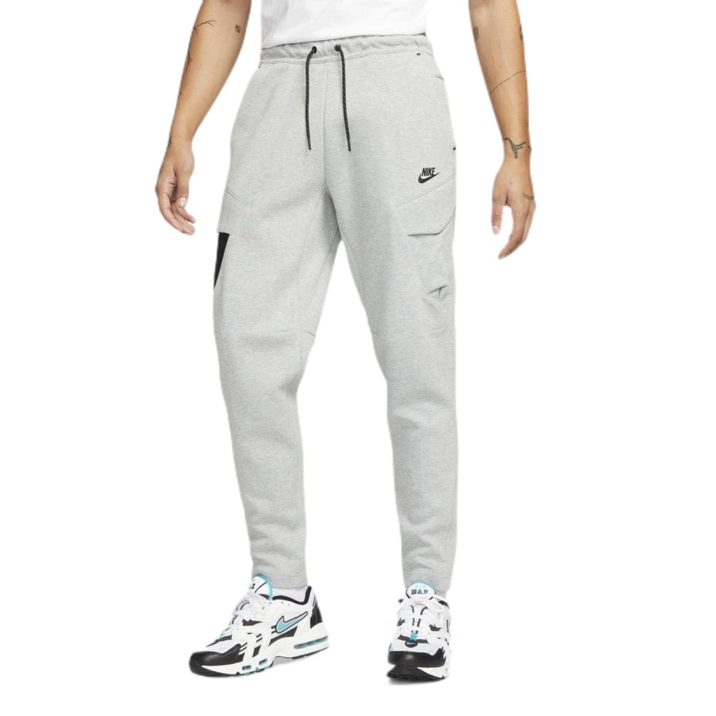 Nike Tech Fleece Cropped Pant - Grijs - Heren Broek - 727355-091