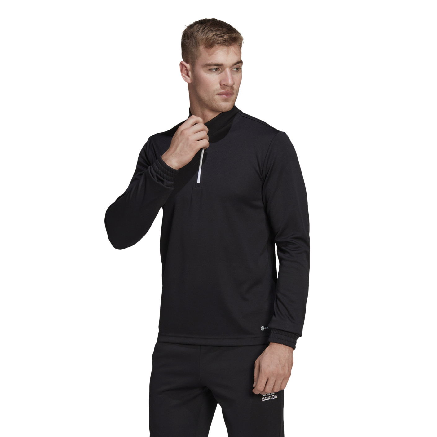 adidas Entrada 22 Haut d'Entraînement 1/4-Zip Noir Blanc