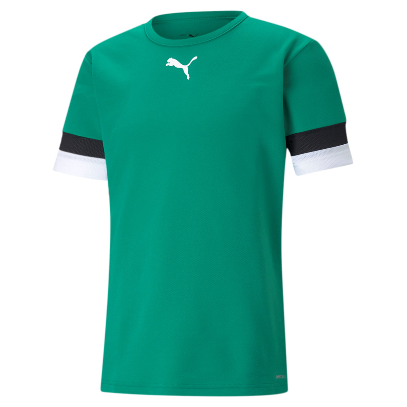 PUMA teamRISE Maillot de Foot Vert Noir Blanc
