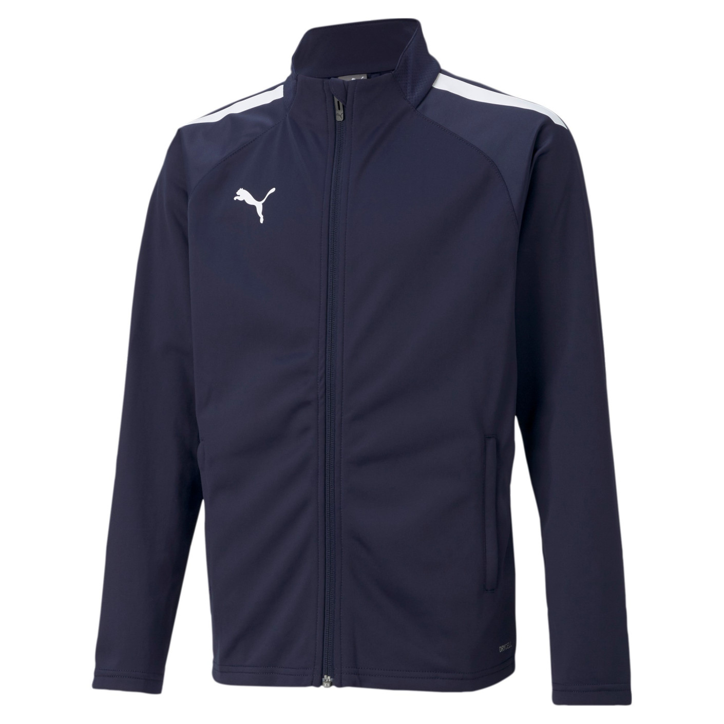 PUMA teamLIGA Veste d'Entraînement Enfants Bleu Foncé Blanc